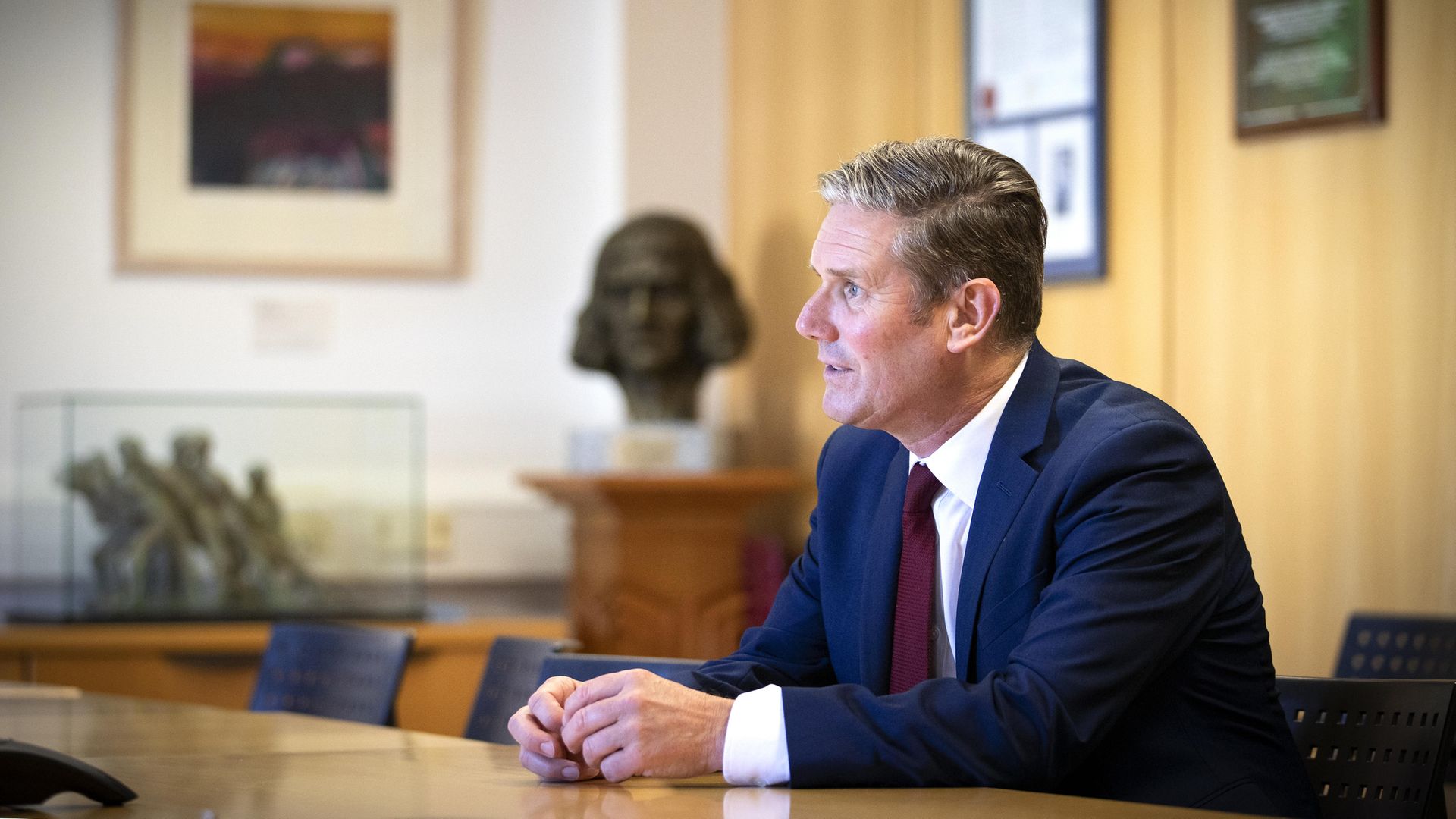 Labour leader Sir Keir Starmer during a visit to the University of Edinburgh School of Medicine. - Credit: PA