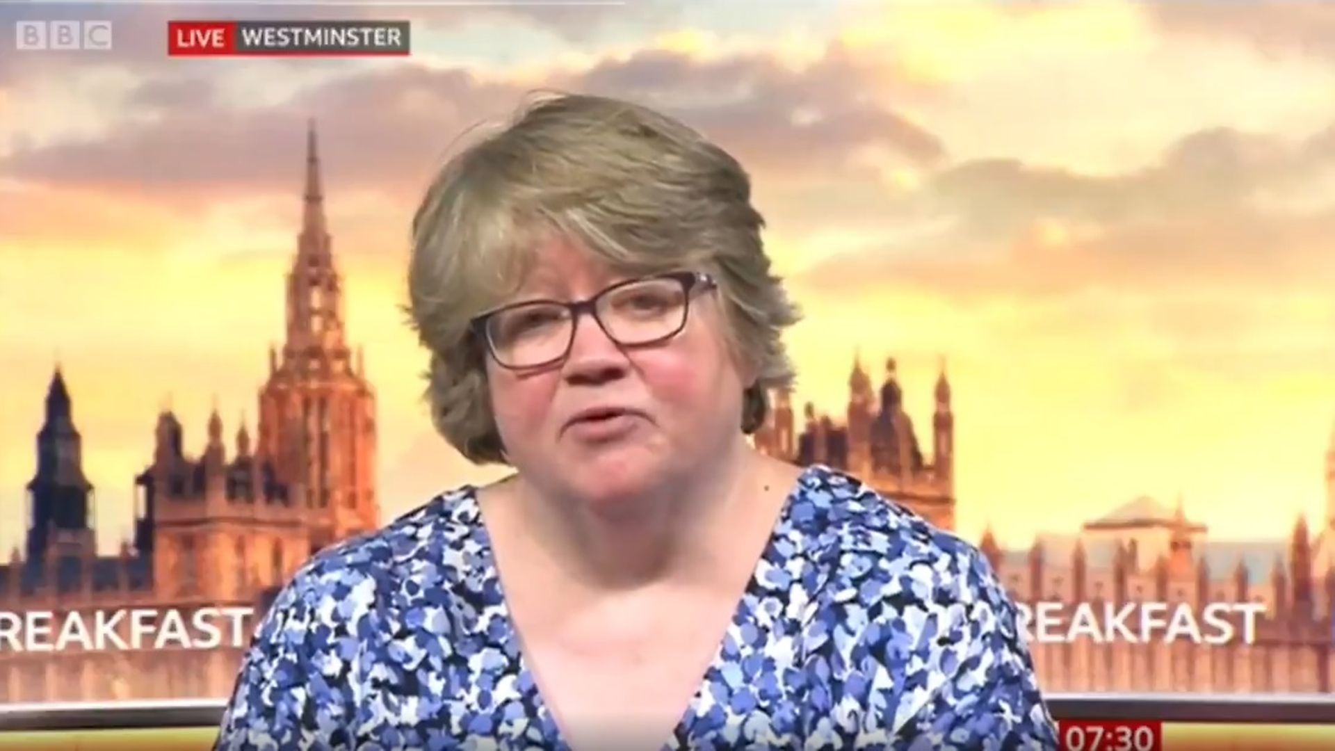 Therese Coffey on BBC Breakfast - Credit: BBC