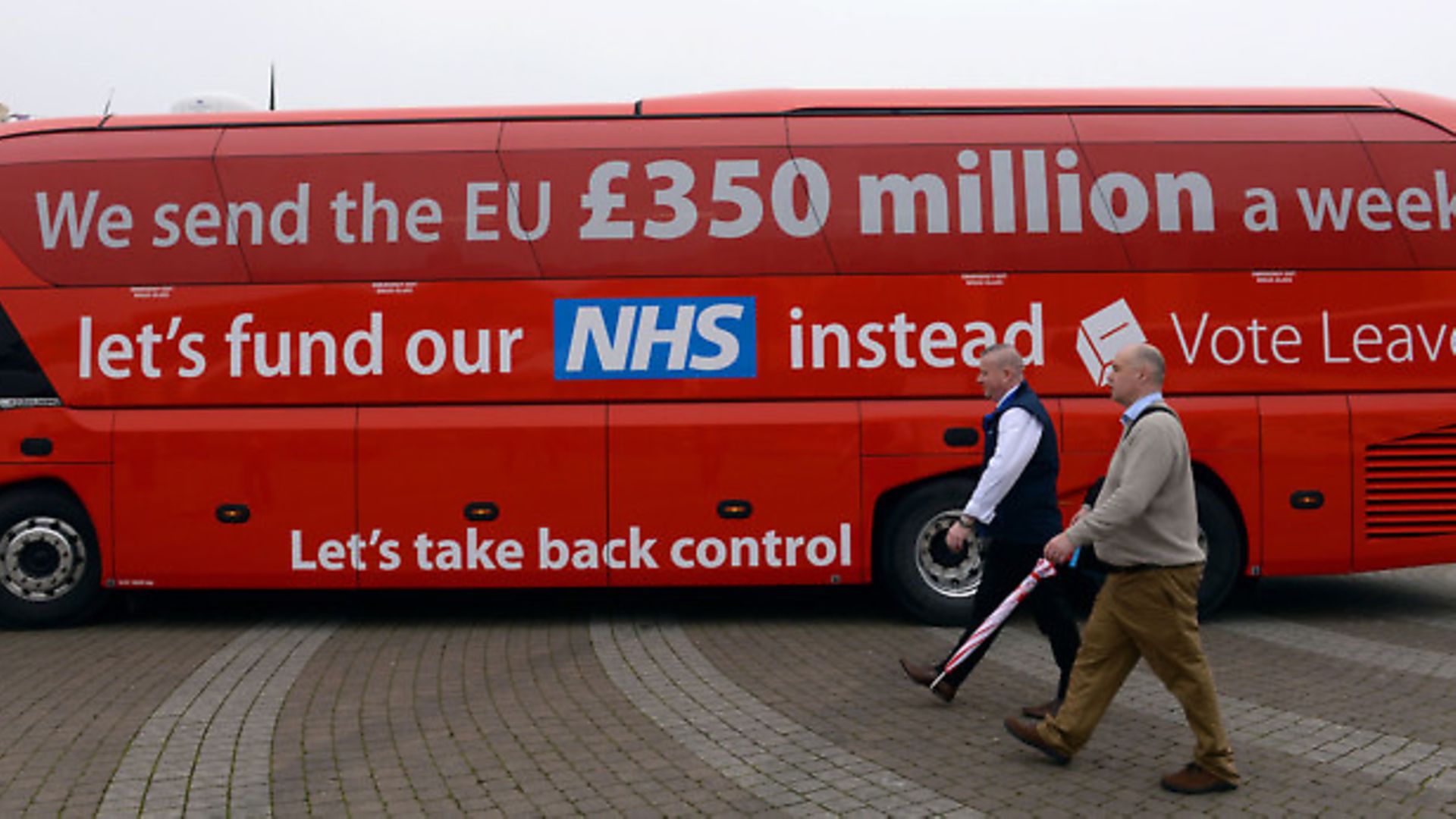 The Vote Leave campaign bus. - Credit: PA Wire/PA Images