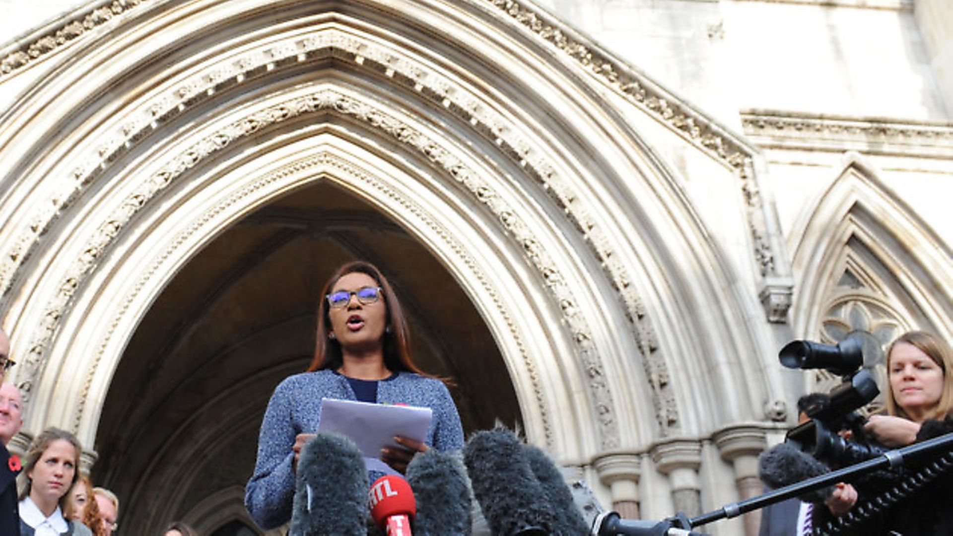 Gina Miller speaks to the media at the High Court in London - Credit: PA Wire/PA Images