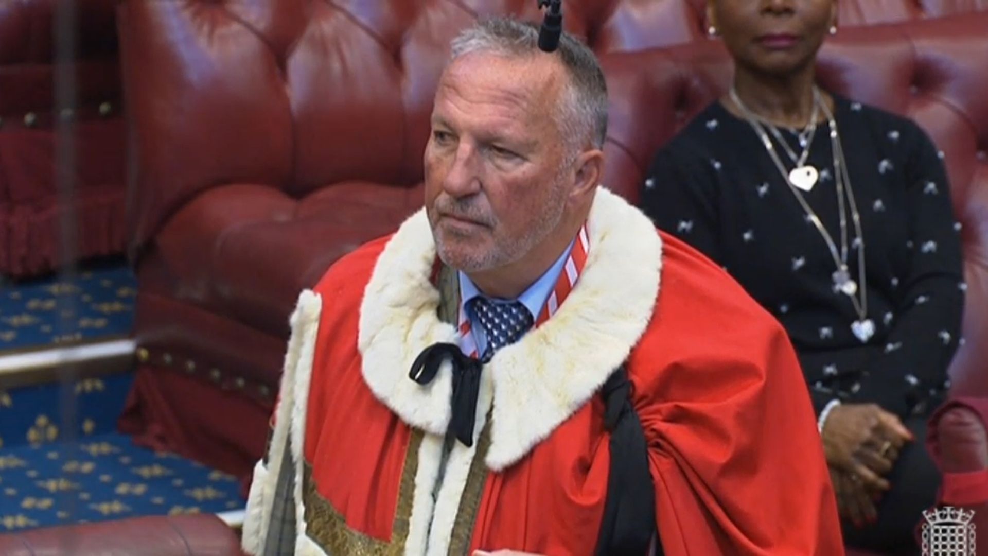 Ian Botham is introduced to the House of Lords - Credit: Parliament Live