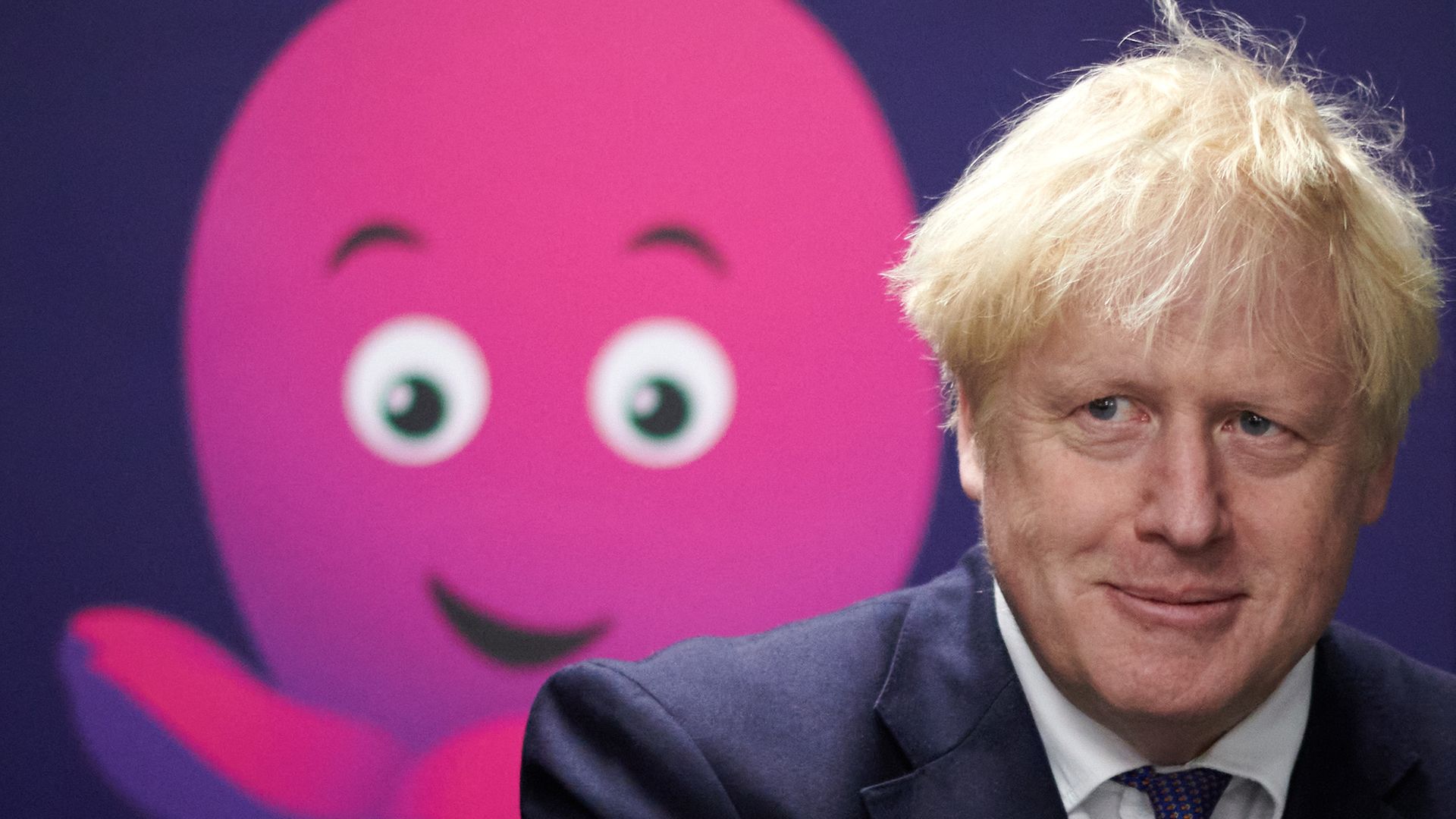 Prime Minister Boris Johnson during a visit to the headquarters of Octopus Energy in London - Credit: PA