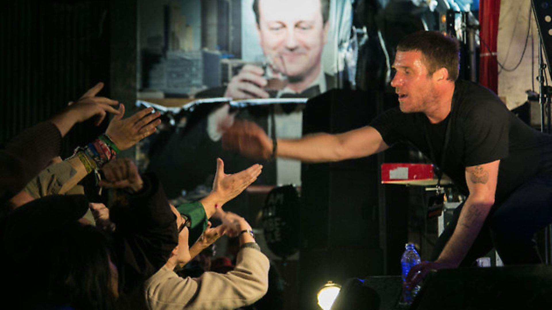 Sleaford Mods plays live at Banksy's Dismaland. (Photo by In Pictures Ltd./Corbis via Getty Images) - Credit: Corbis via Getty Images