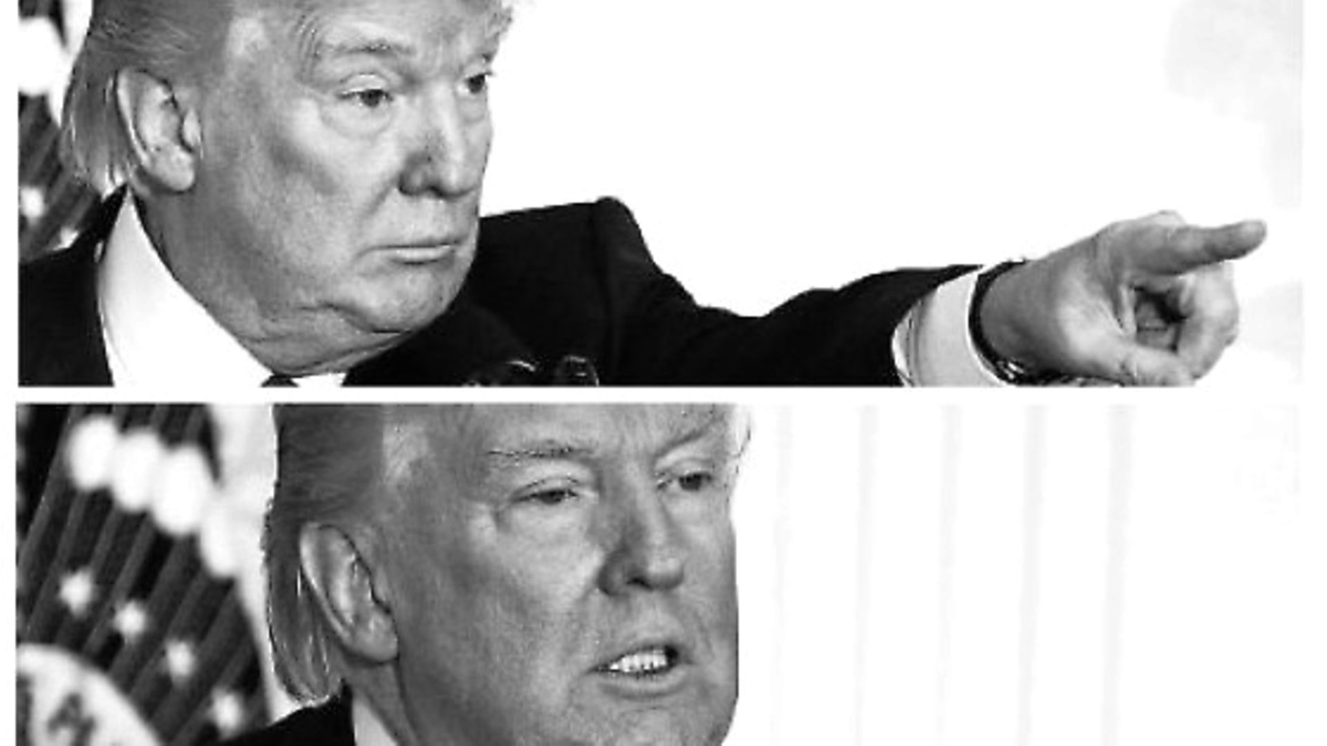 Trump conducts a press conference at the White House - Credit: Archant