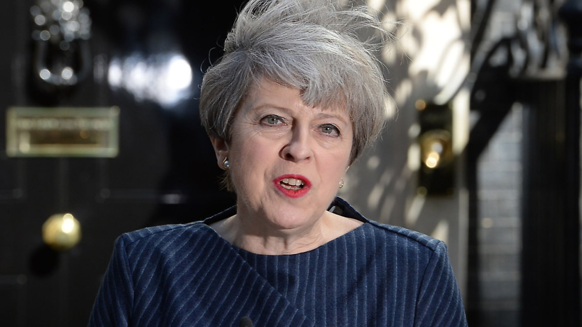 Prime Minister Theresa May makes a statement in Downing Street, London, announcing a snap general election on June 8. Photo: John Stillwell/PA Wire - Credit: PA