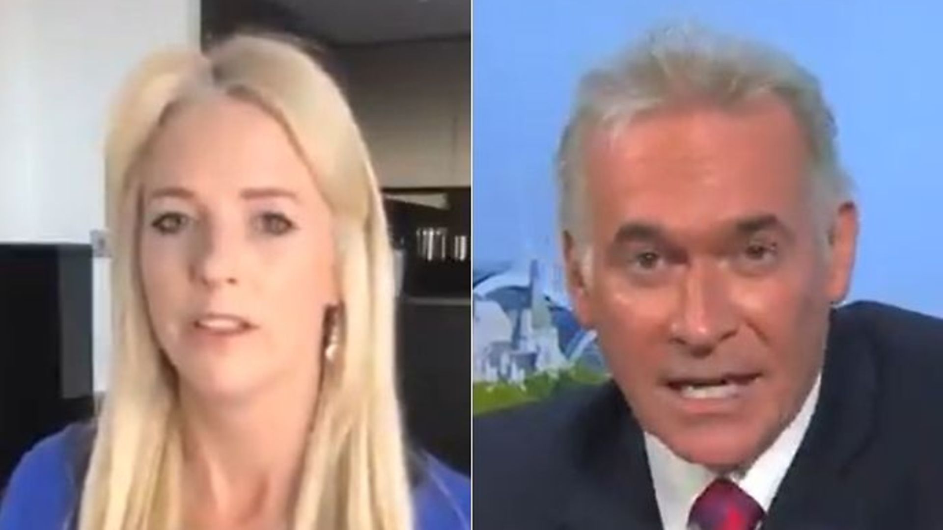 Isabel Oakeshott (L) and Dr Hilary Jones on Good Morning Britain - Credit: Twitter