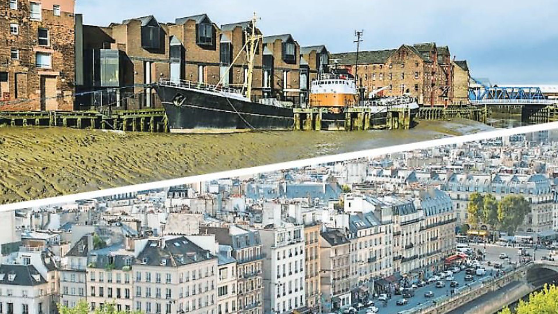 Top, Hulls riverside. Bottom, a view of Paris from Notre-Dame roof - Credit: Archant