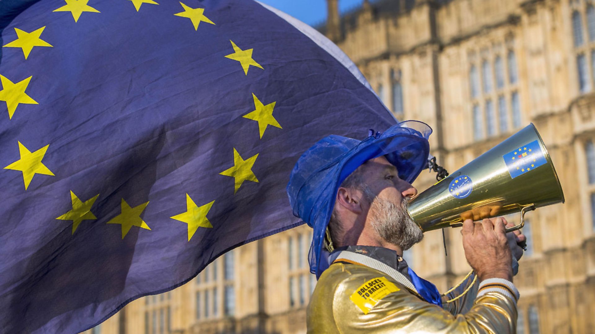 Pro-European Union and anti-Brexit demonstrators protest outside the Houses of Parliament in central London, as the Commons debate on the European Union (Withdrawal) Bill takes place.Picture: PA/Victoria Jones - Credit: PA Wire/PA Images