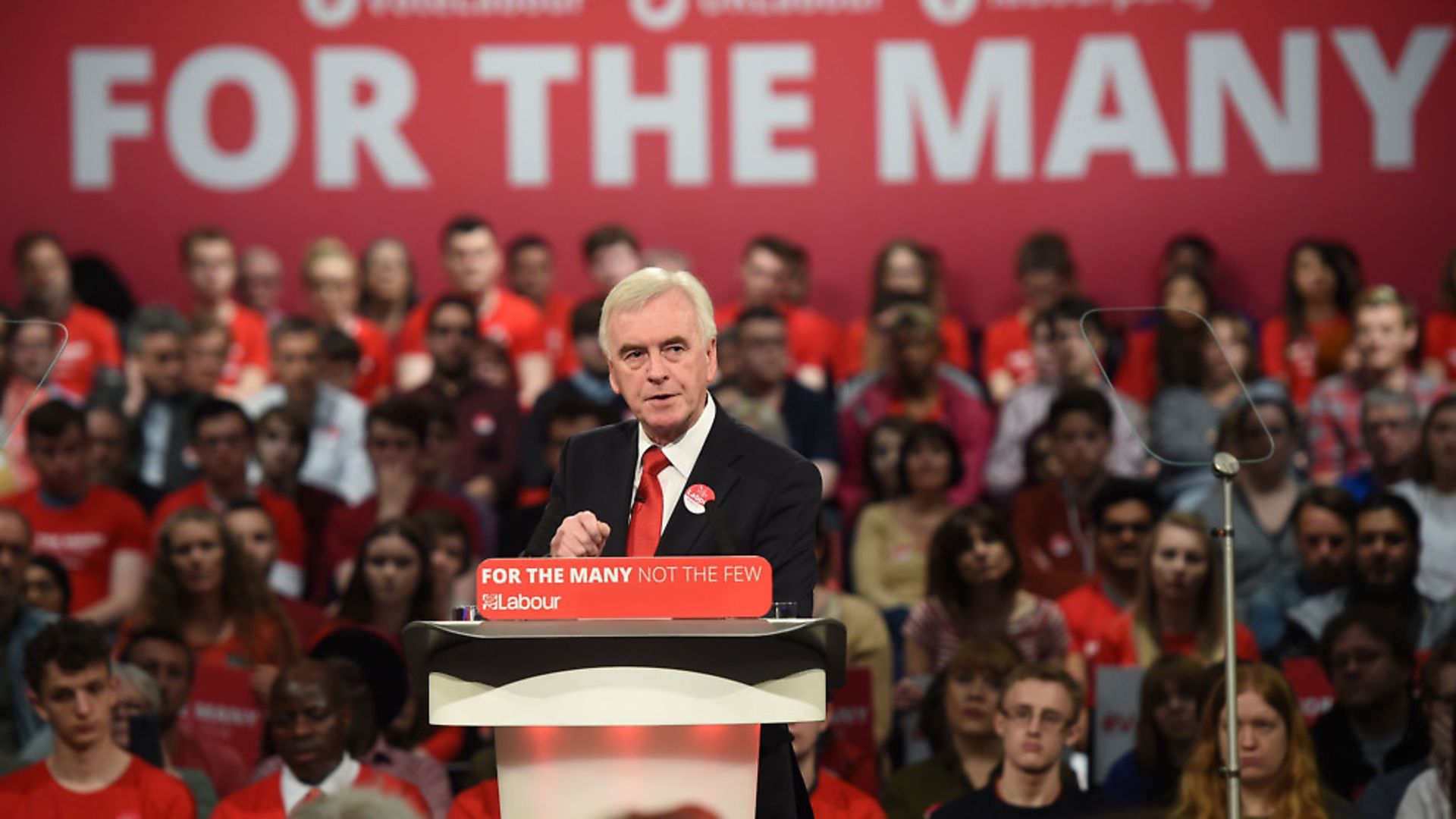 Shadow chancellor John McDonnell addresses supporters during a General Election campaign event (Photograph: Joe Giddens/PA) - Credit: PA Wire/PA Images