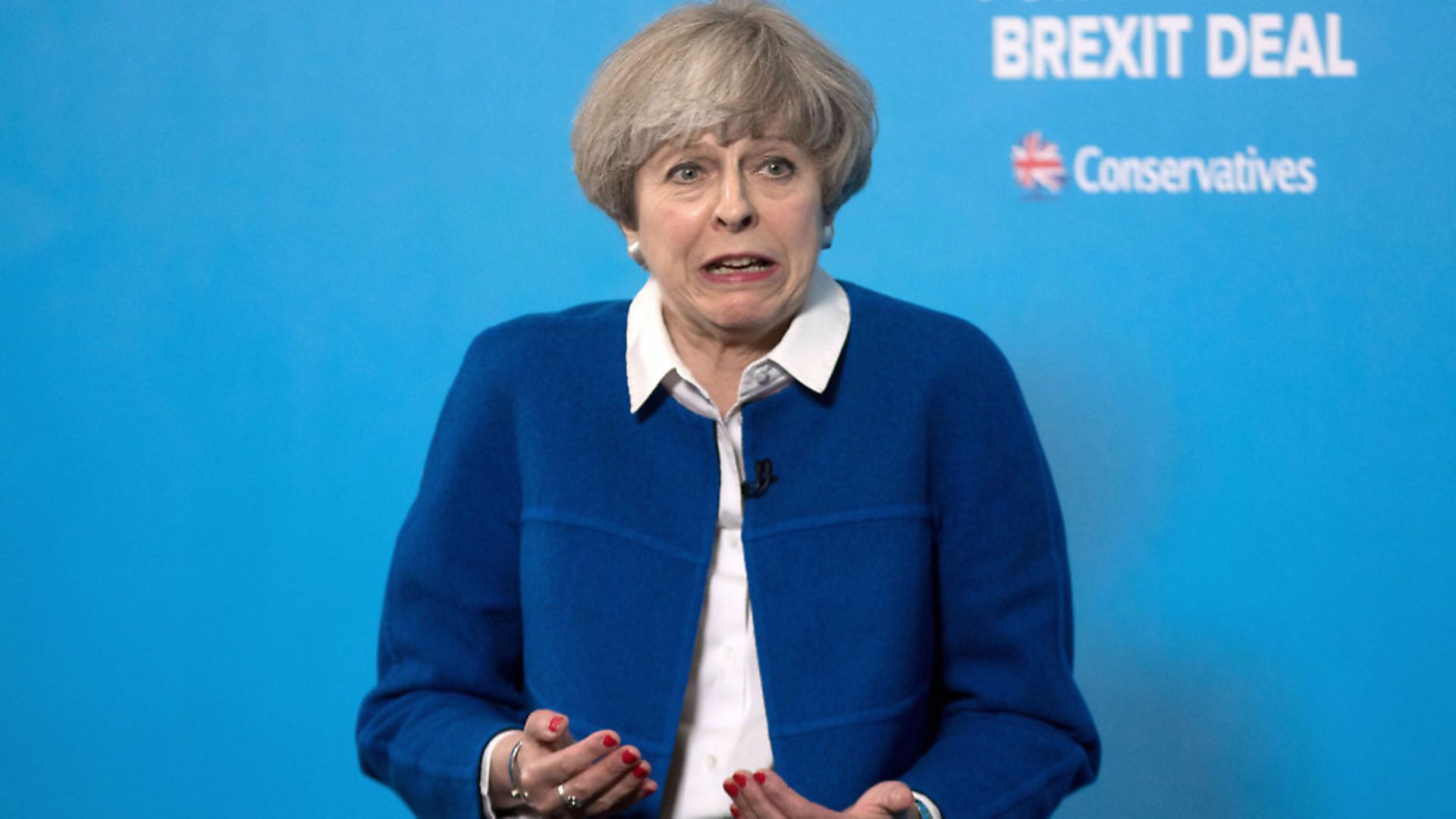 Prime Minister Theresa May speaks during a General Election campaign. Photo: Steve Parsons - Credit: PA Wire/PA Images