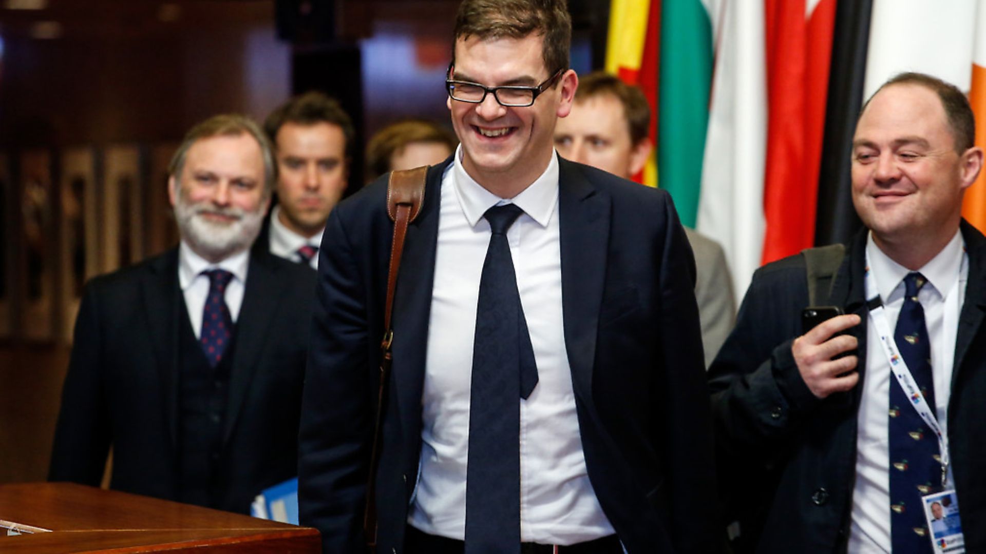 Oliver Robbins, permanent secretary for the Department for Exiting the European Union (EU), center, leaves the Eastern Partnership Summit at the Europa building in Brussels. Photo: Dario Pignatelli/Bloomberg via Getty Images - Credit: Bloomberg via Getty Images