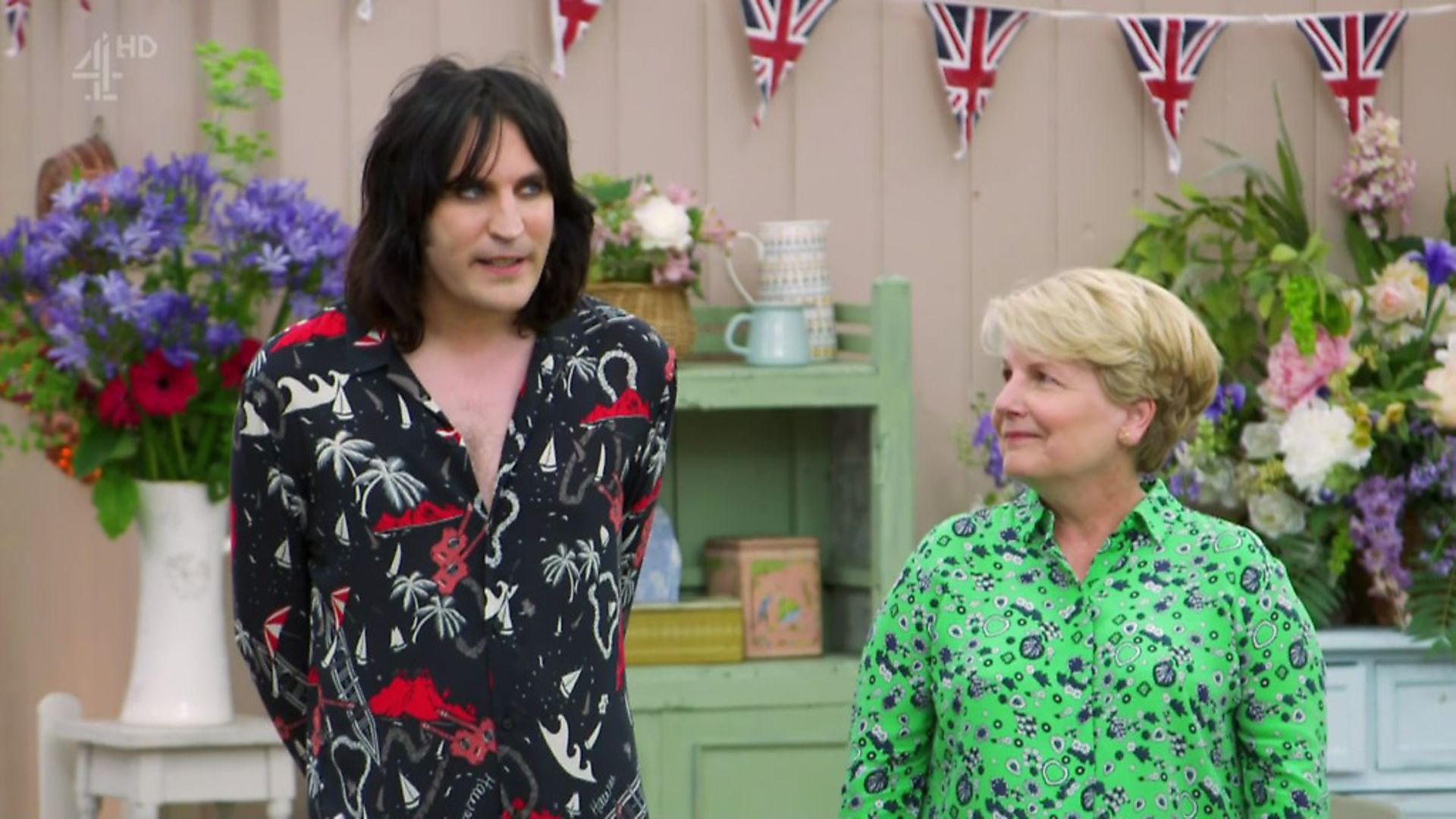 Noel Fielding and Sandi Toksvig on The Great British Bake Off. Photo: ZJJG/LNG/WENN - Credit: Supplied by WENN