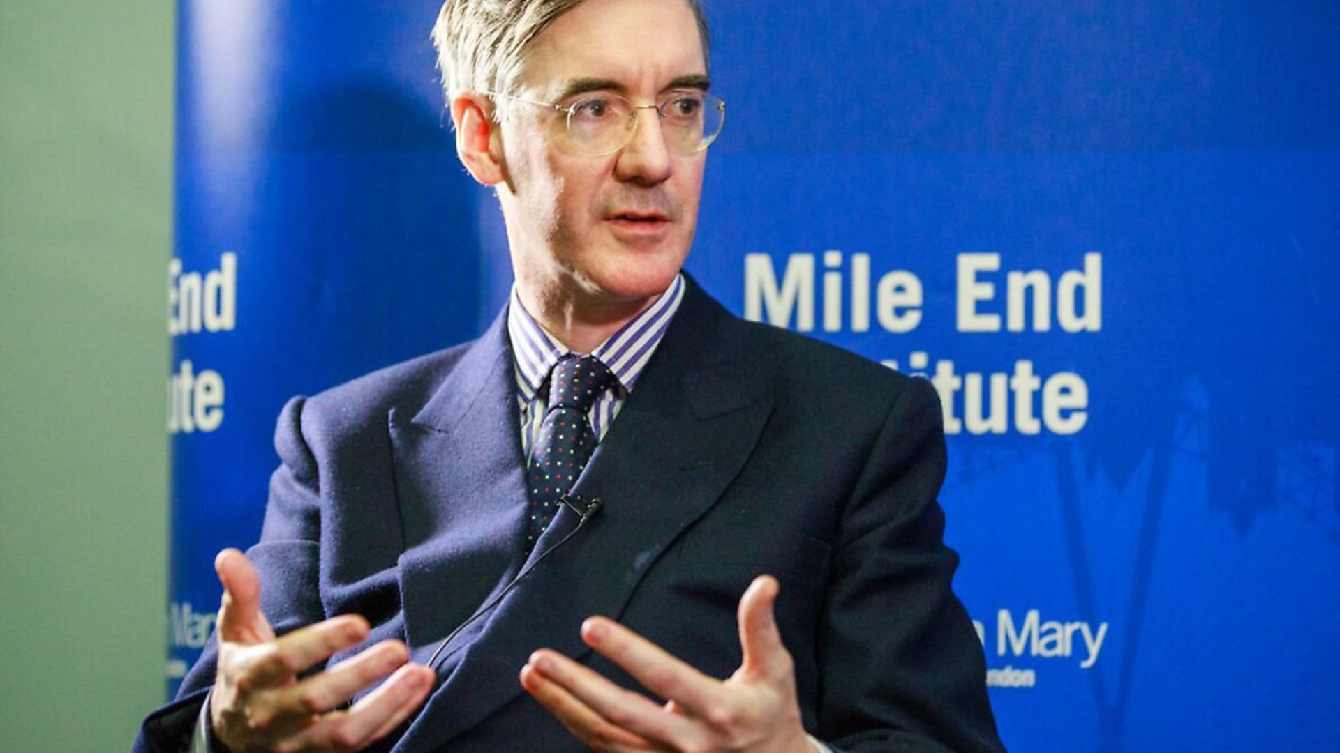 Faux-toff Jacob Rees-Mogg is doubling down with his insistence that Brexit is being sabotaged. Photo: Gary Schwartz - Credit: QMUL