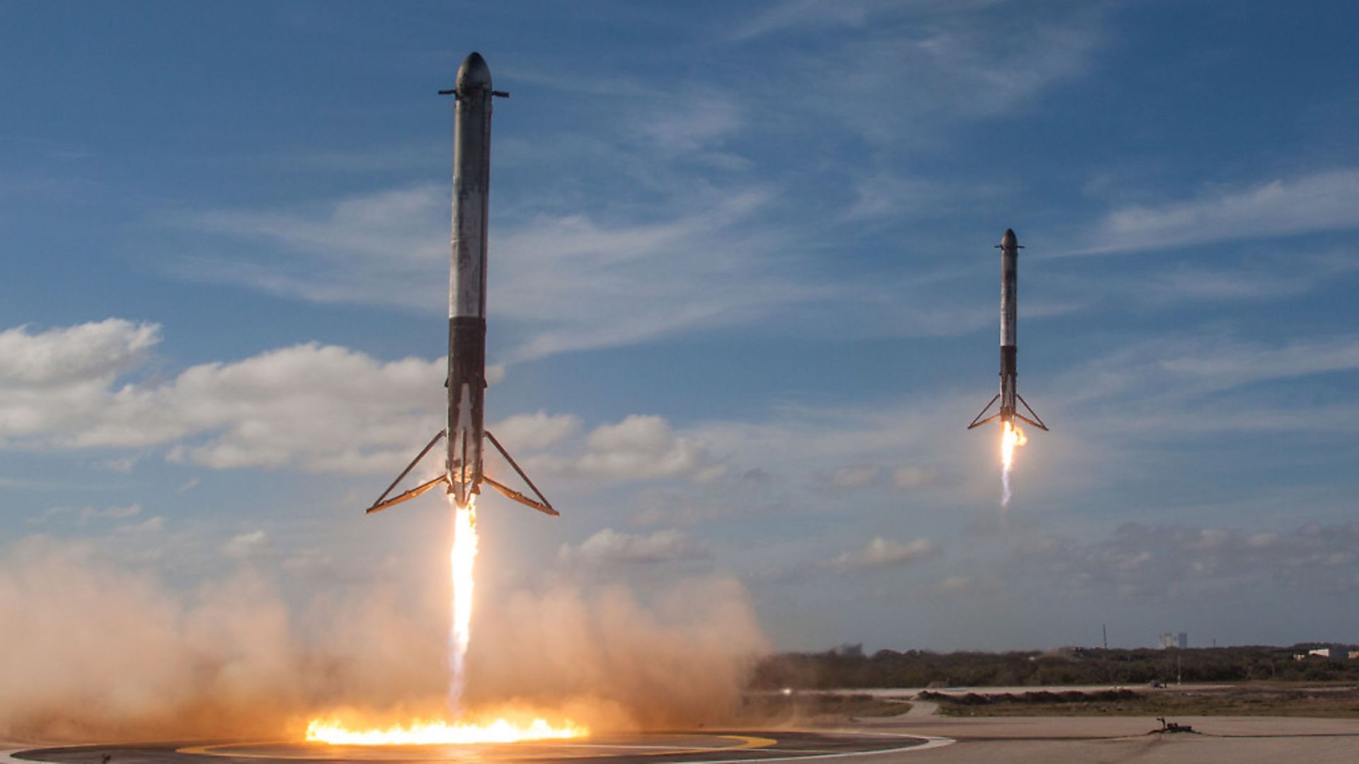 The launch of the Falcon Heavy rocket. Picture: PA - Credit: UPI/PA Images