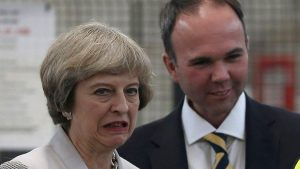 Prime Minister Theresa May and Gavin Barwell - Credit: PA Archive/PA Images