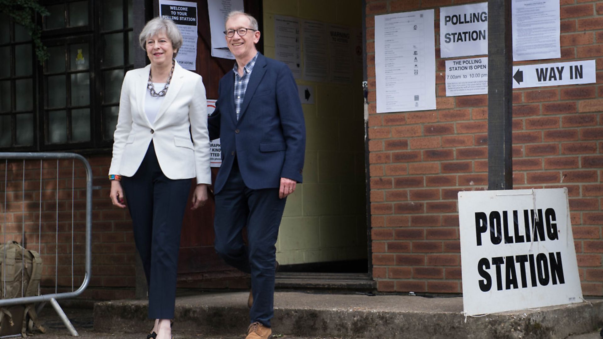 Prime Minister Theresa May casts her vote in Sonning, Berkshire in the 2017 General Election. Photograph: Stefan Rousseau/PA. - Credit: PA Wire/PA Images