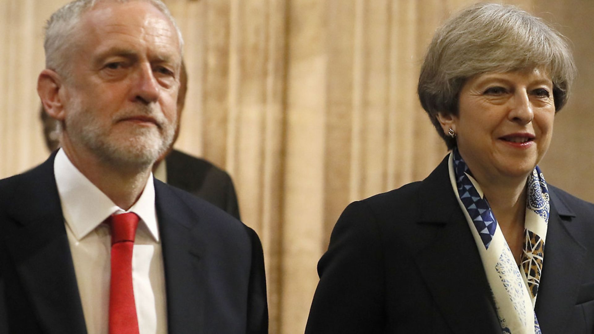 Theresa May and Jeremy Corbyn pictured last year at the state opening of Parliament. Picture: Kirsty Wigglesworth - Credit: PA Archive/PA Images