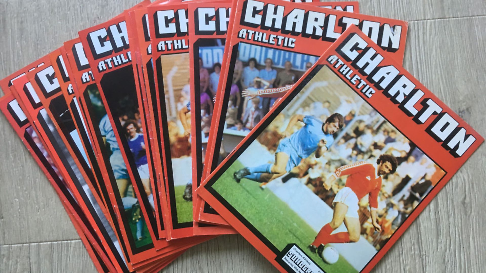 Charlton football magazines. Picture: Archant - Credit: Archant