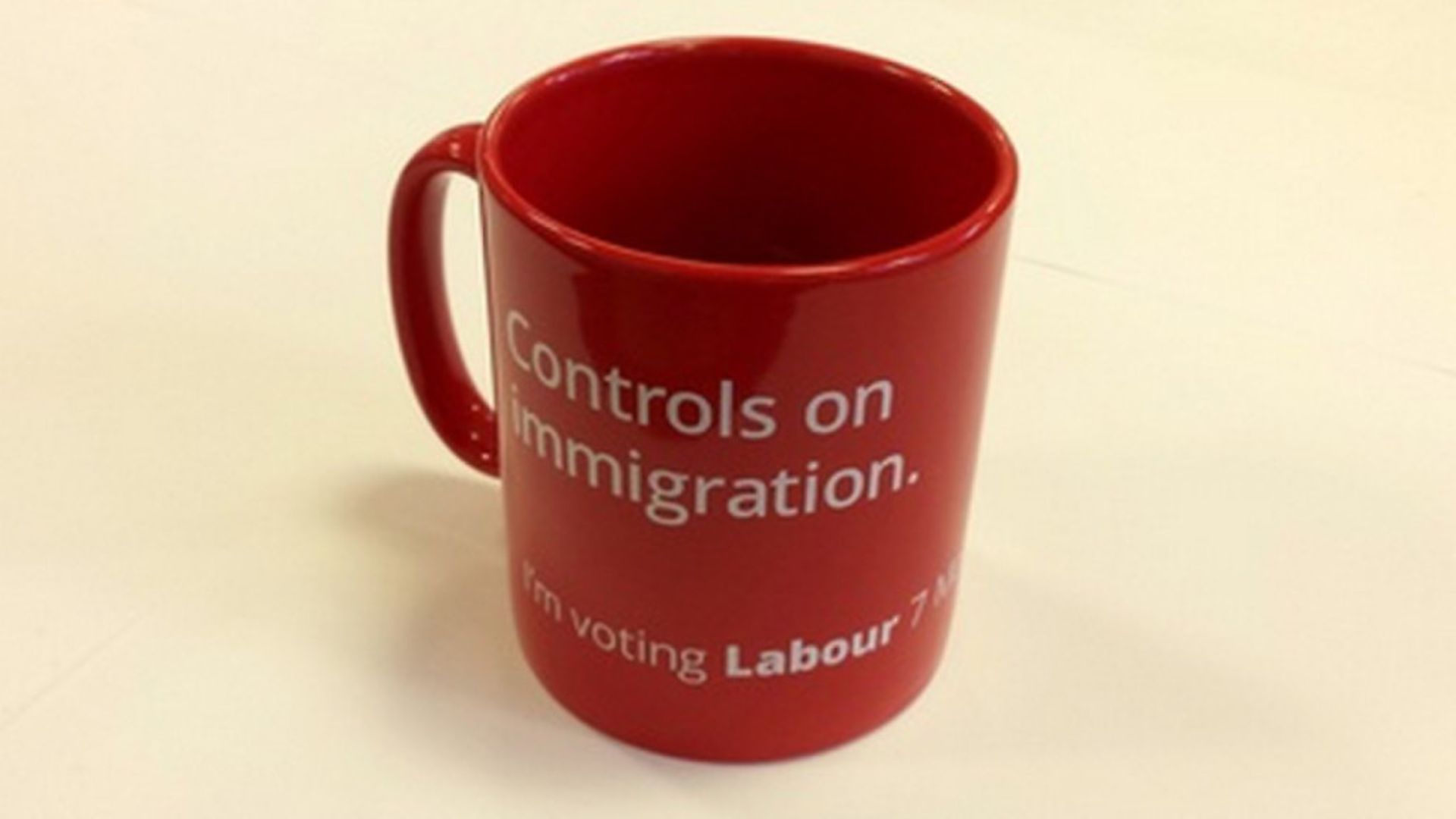 Labour's mug on immigration - Credit: Archant