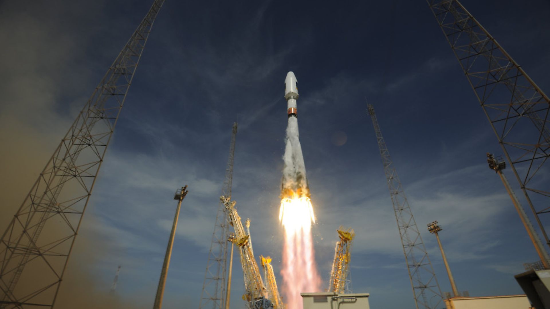 Second Galileo IOV launch on carrying the second two Galileo In-Orbit Validation satellites FM3 and FM4, by Soyuz from French Guiana.
Photo: ESA - Credit: Archant