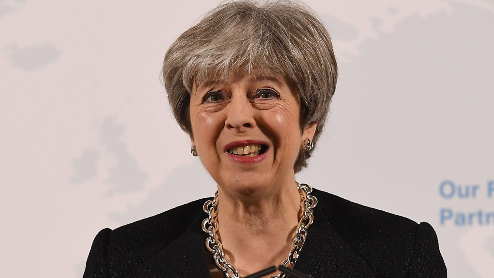 Prime Minister Theresa May delivers a speech at the Mansion House in London on the UK's economic partnership with the EU after Brexit. - Credit: PA Wire/PA Images