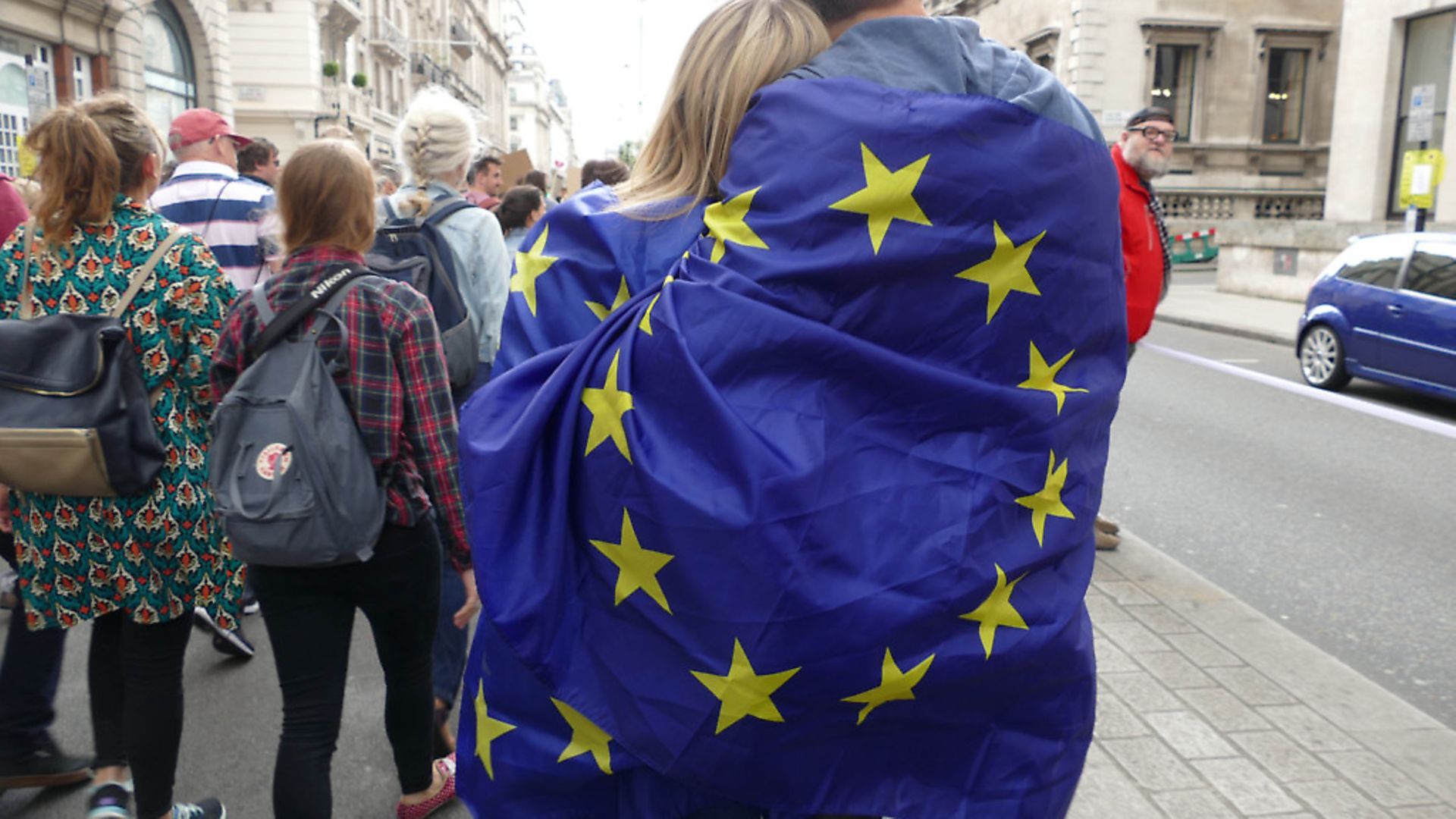 A photograph from one of the 'March for Europe' events. Photograph: NurPhoto. - Credit: SIPA USA/PA Images