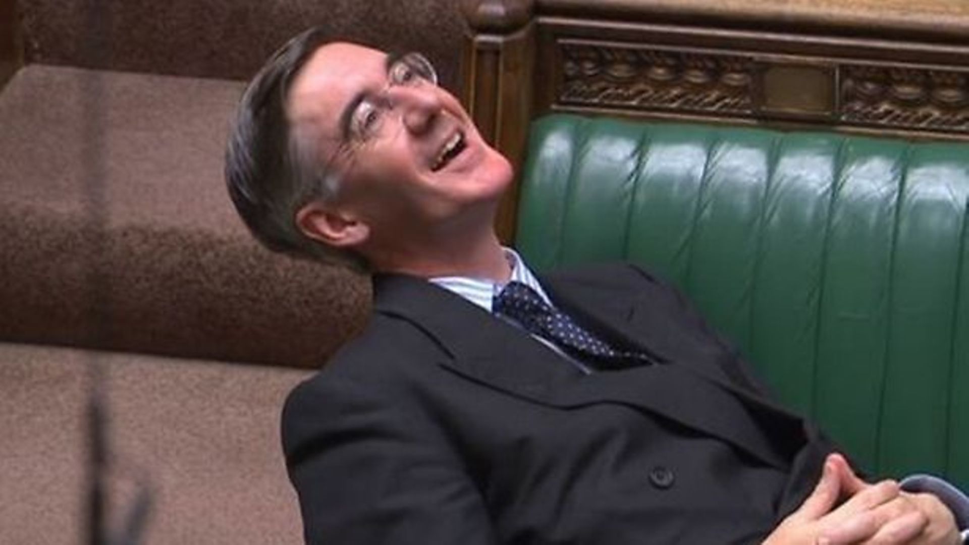 Jacob Rees-Mogg in the House of Commons - Credit: Parliament TV