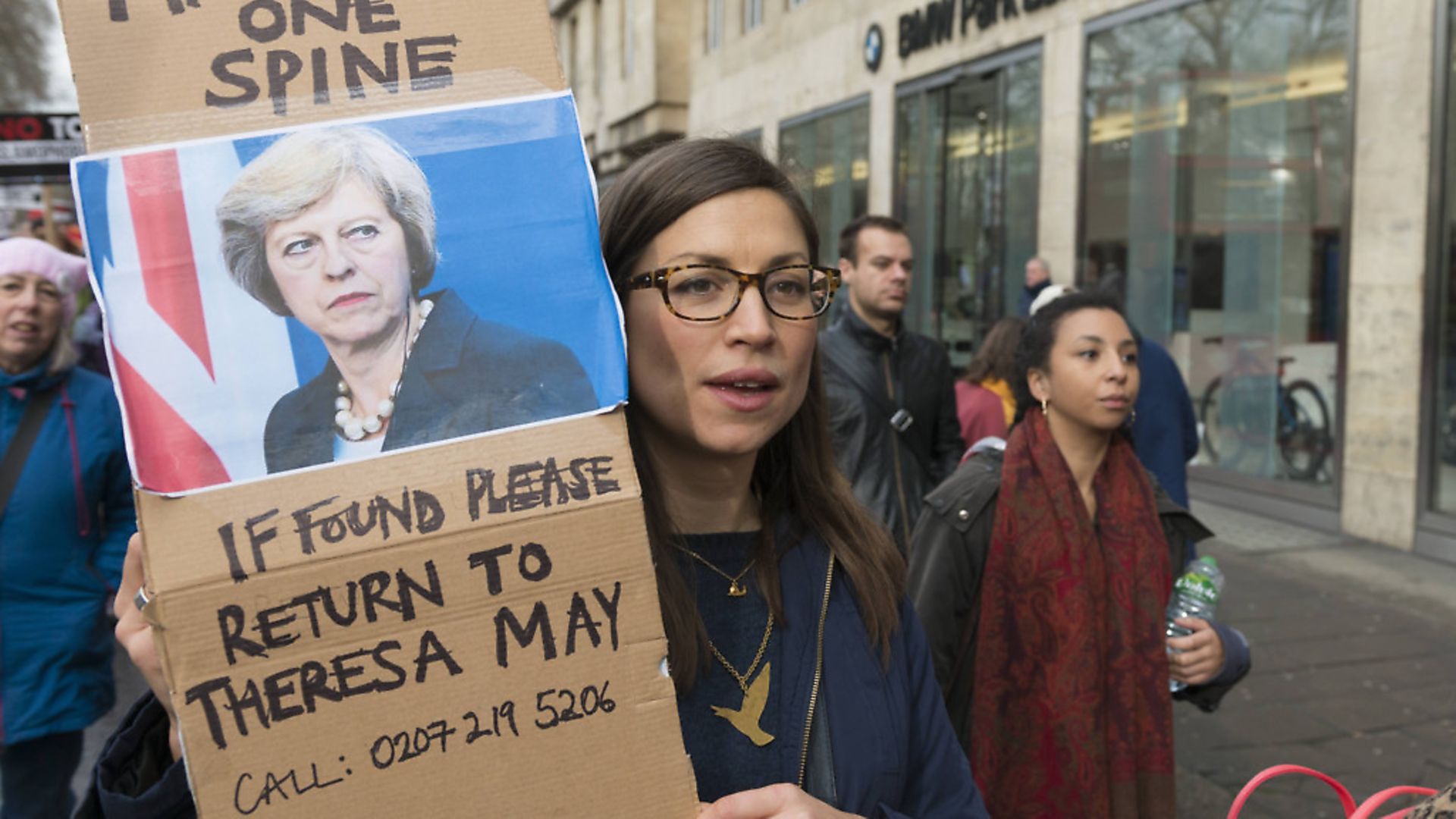 Protesters against Donald Trump and Brexit. Photograph: Ik Aldama/DPA/PA Images. - Credit: DPA/PA Images