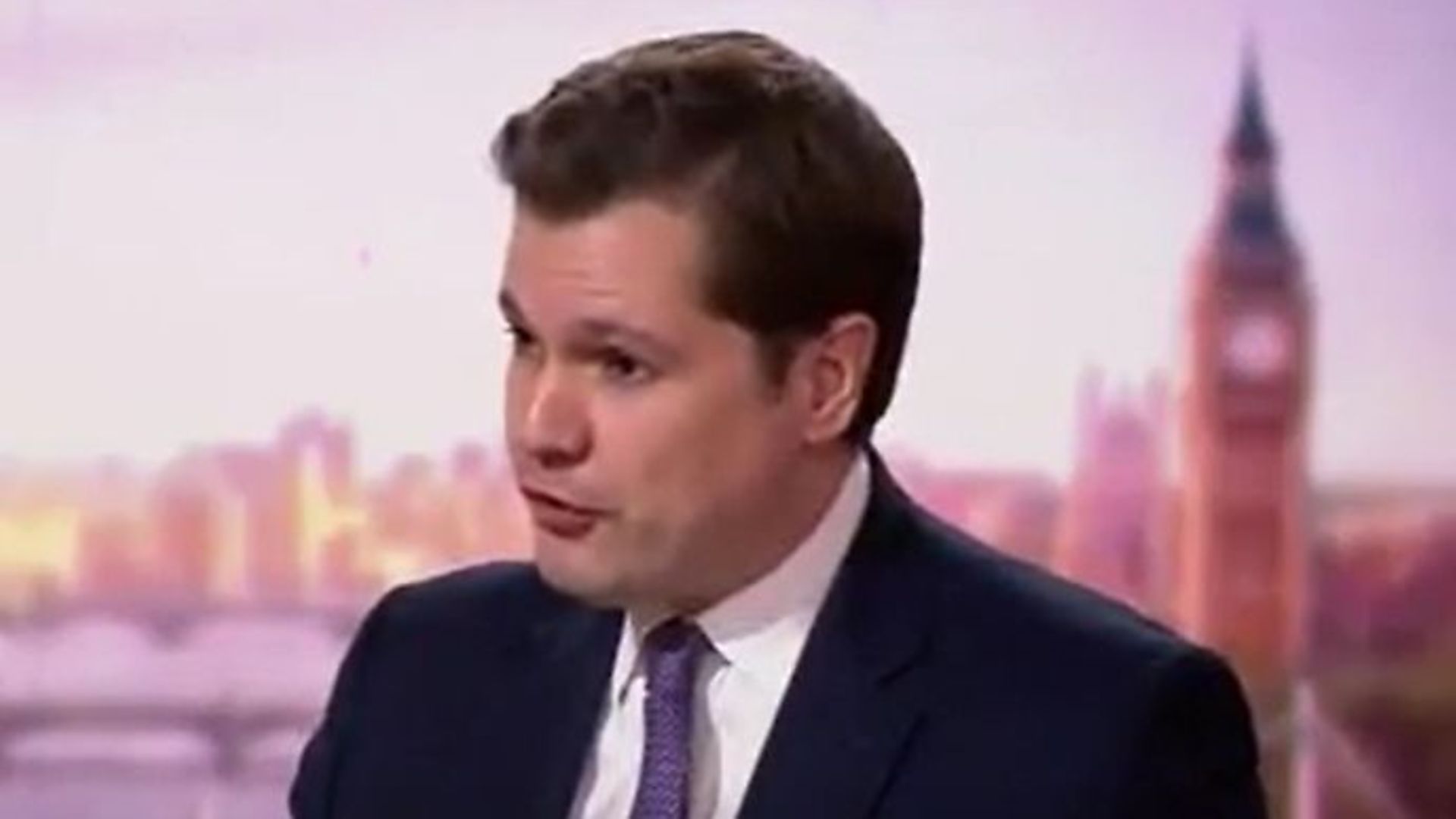 Communities minister Robert Jenrick on the Andrew Marr show - Credit: Twitter