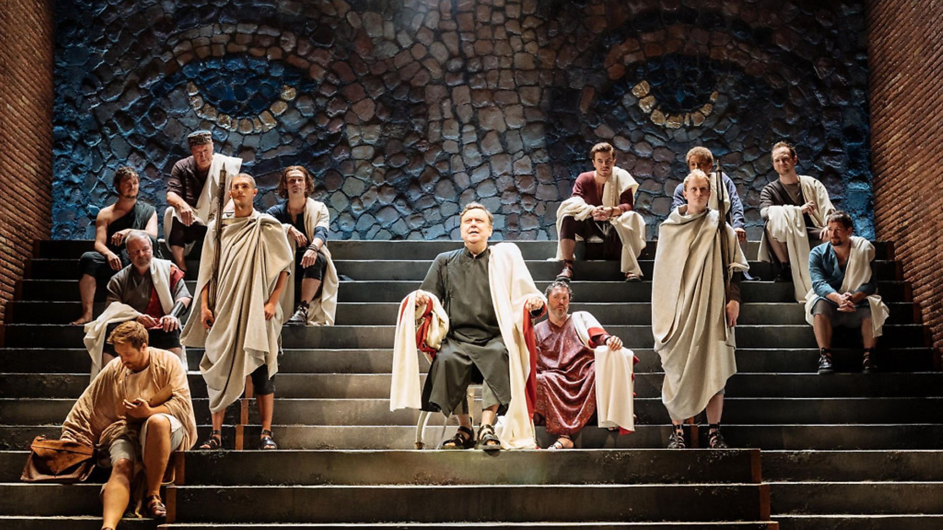 Richard McCabe holds court as Cicero in Imperium. Picture: Manuel Harlan - Credit: Archant