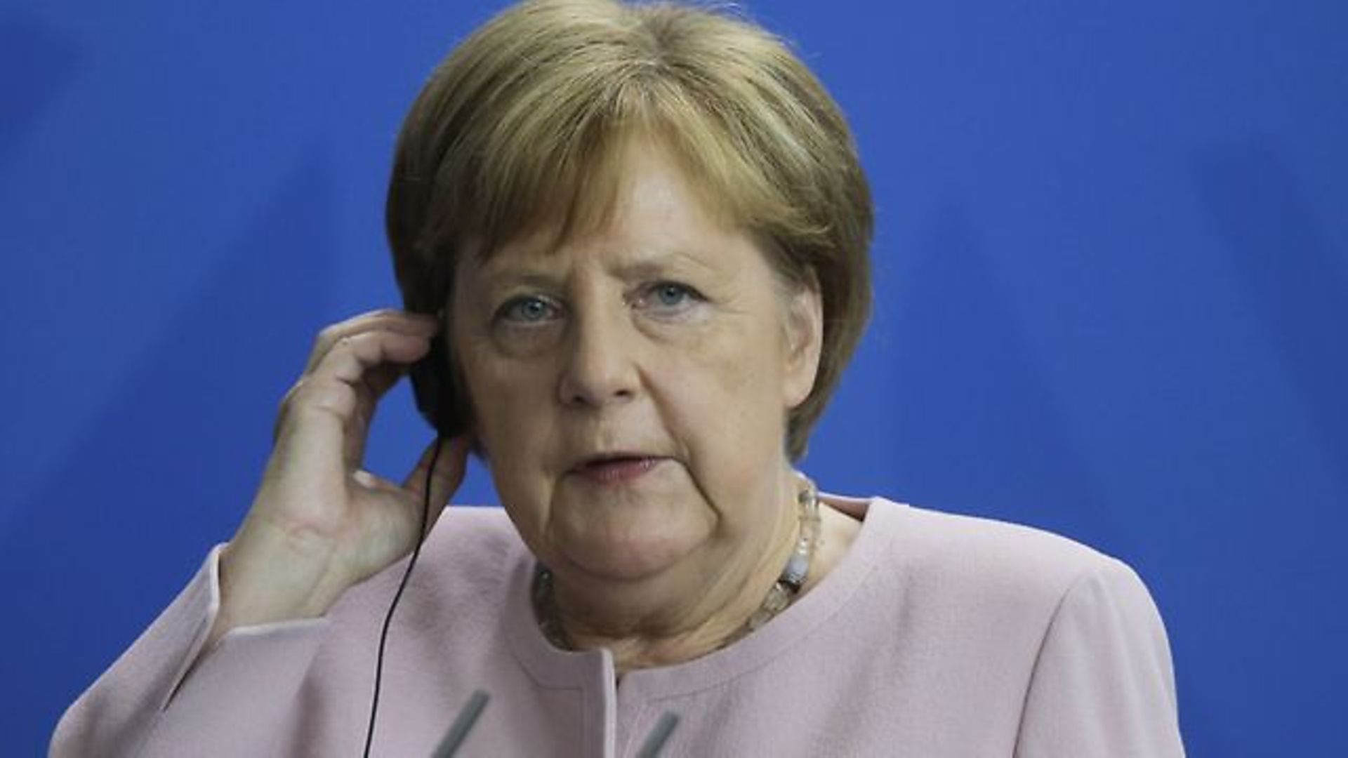 German Chancellor Angela Merkel - Credit: AP Photo/Markus Schreiber