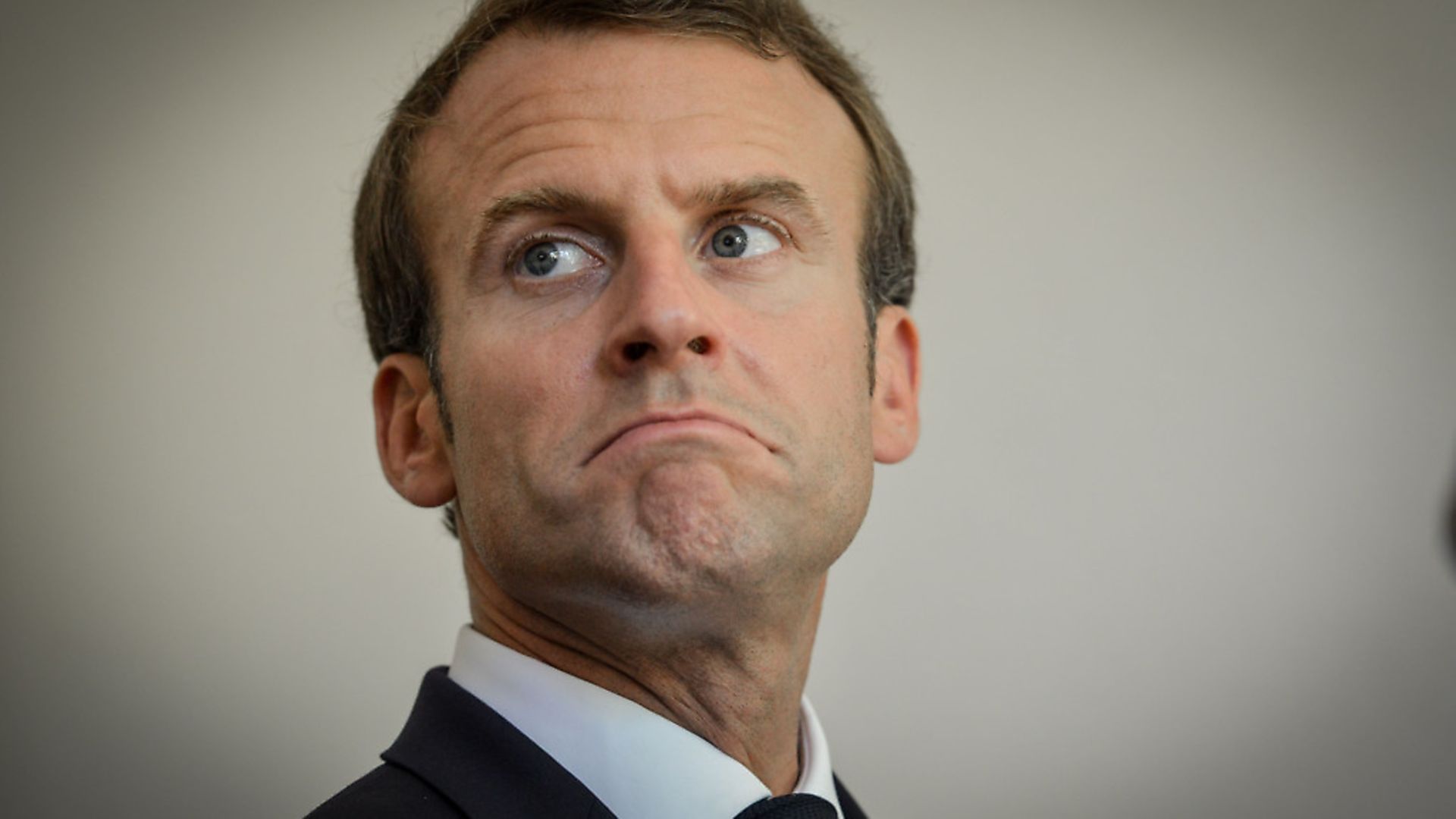 French President Emmanuel Macron. Photo by Ugo Amez/Pool/ABACAPRESS.COM - Credit: ABACA/PA Images