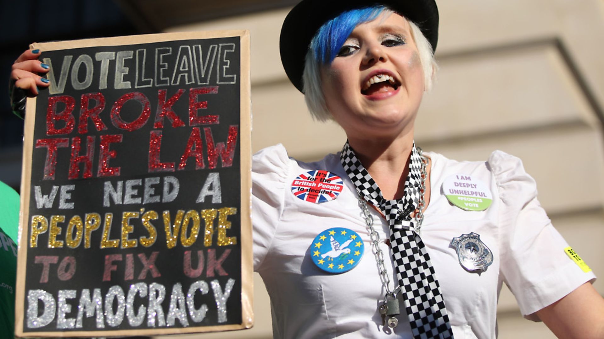 Anti-Brexit campaigners take part in the People's Vote March. Photo: Yui Mok/PA Wire - Credit: PA