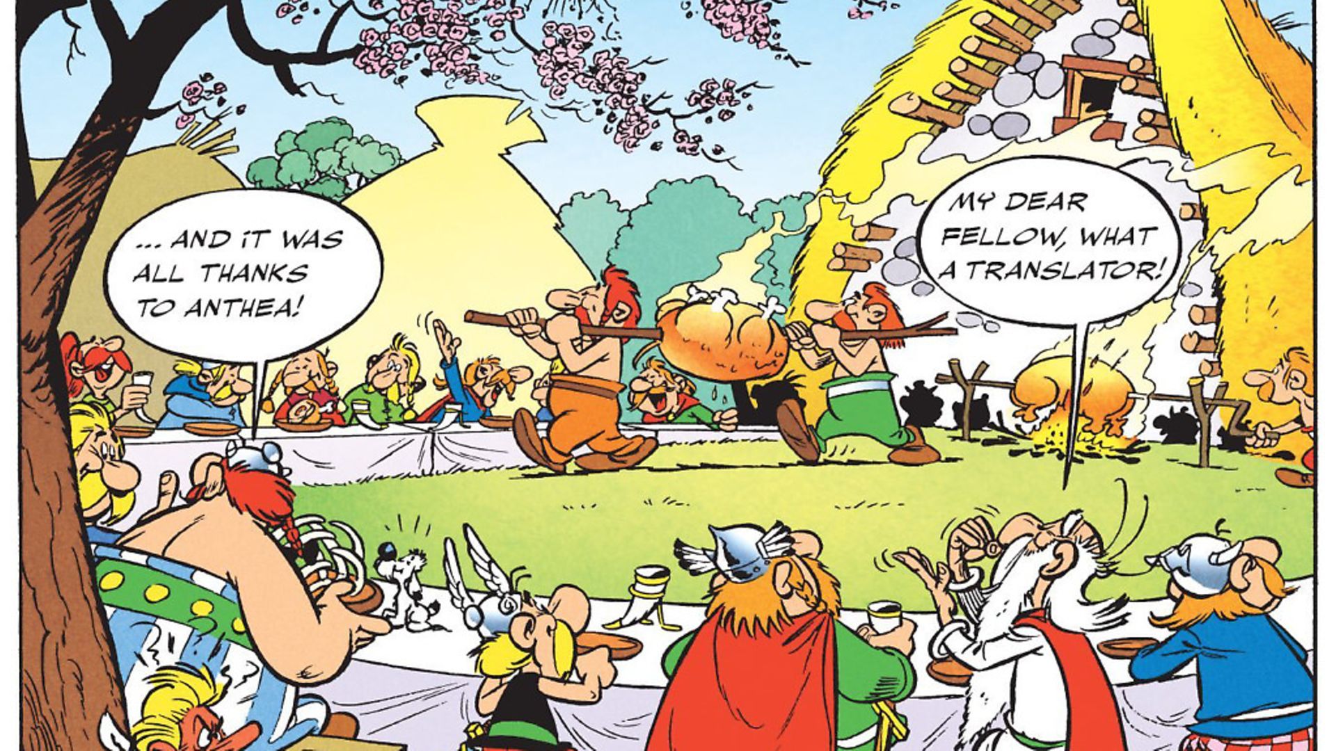 An Asterix birthday tribute to Anthea Bell tweeted by her son, the Times journalist Oliver Kamm following her death last month. Picture: Archant - Credit: Archant