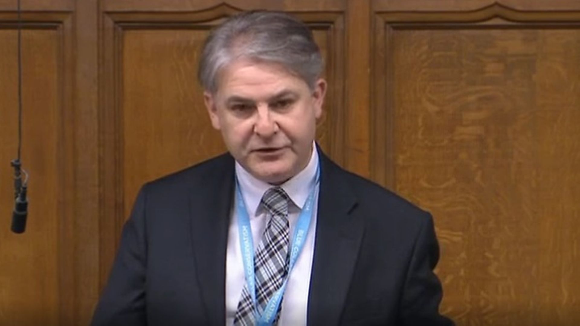Tory Brexiteer MP Philip Davies in the House of Commons - Credit: Parliament Live