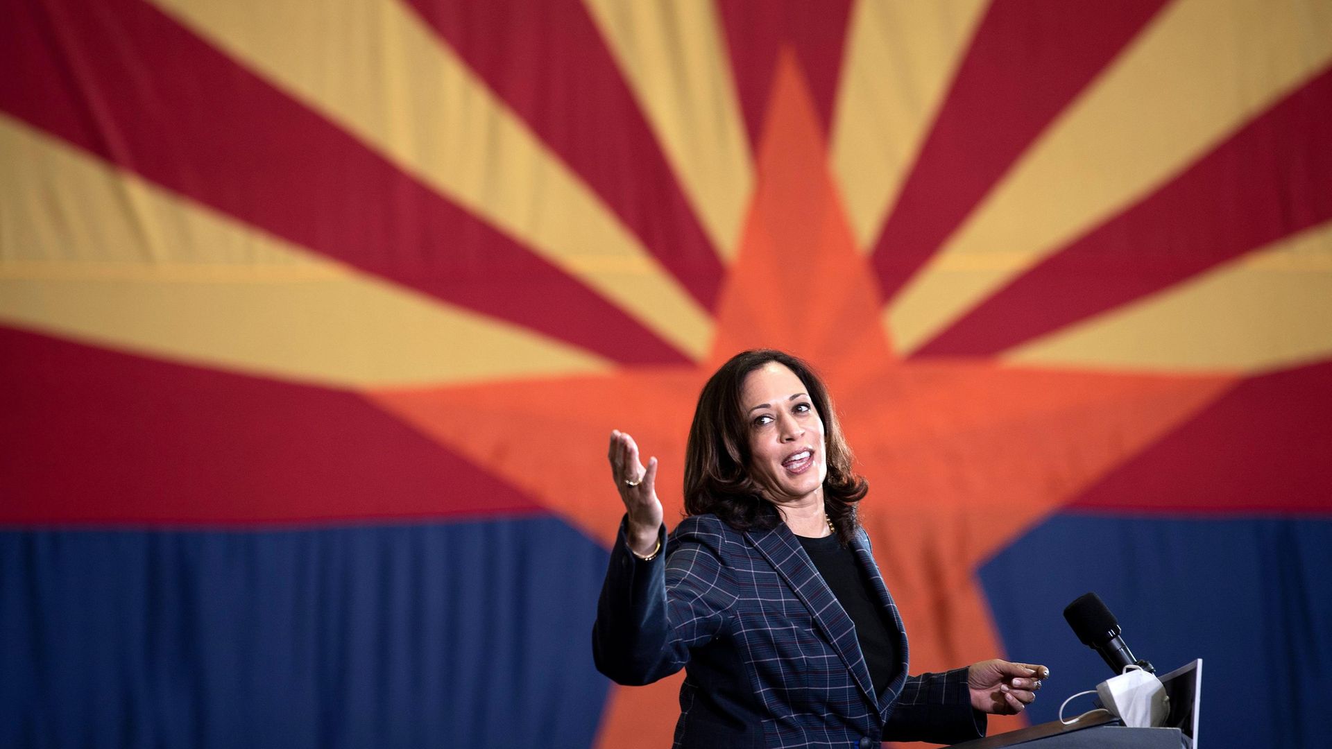 US Democratic vice presidential nominee and Senator from California, Kamala Harris - Credit: AFP via Getty Images