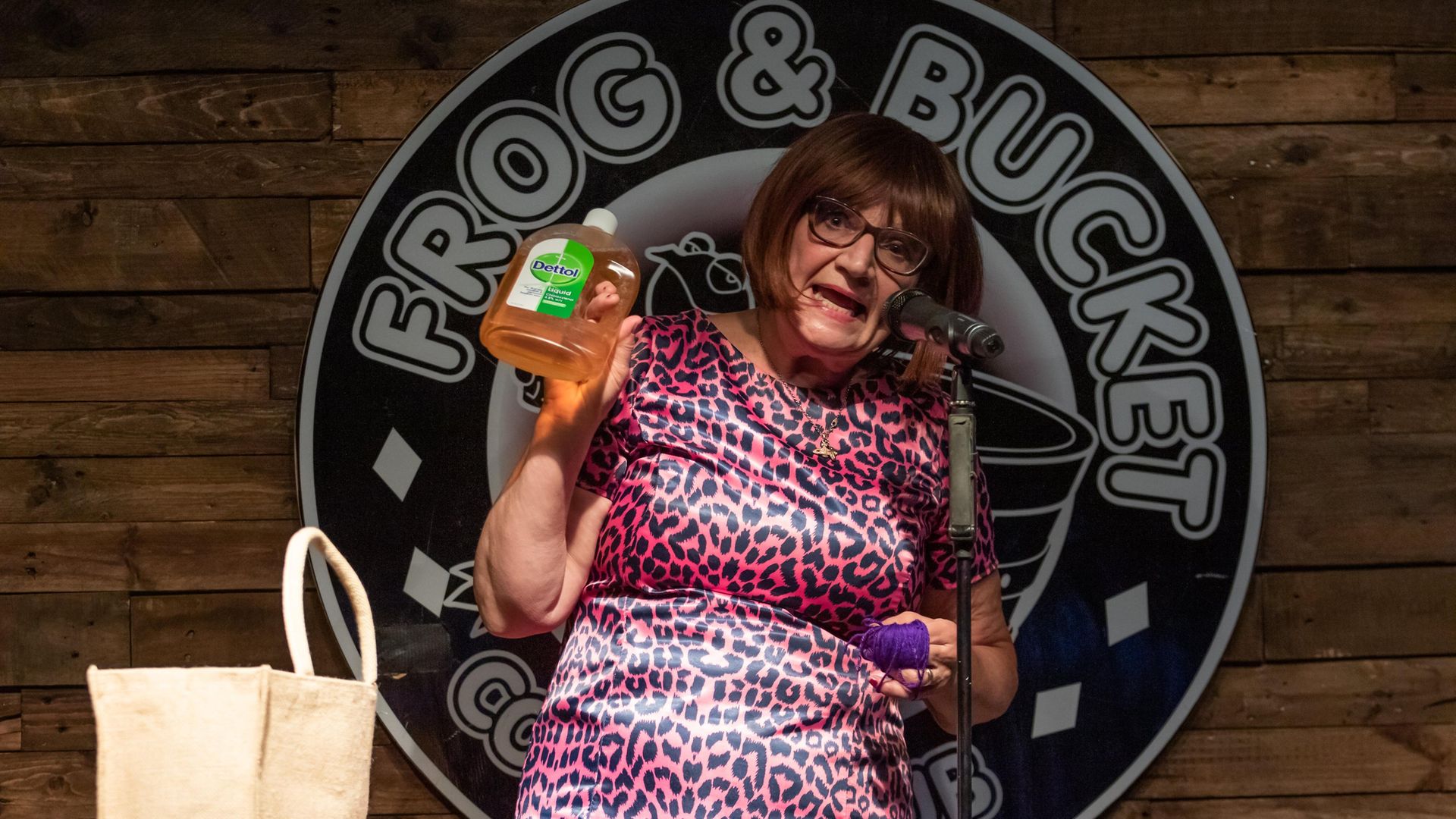 Janice Connolly aka Barbara Nice performs at the Women In Comedy Festival Fundraiser at the Frog and Bucket Comedy Club in Manchester. (Photo by Carla Speight/Getty Images) - Credit: Getty Images