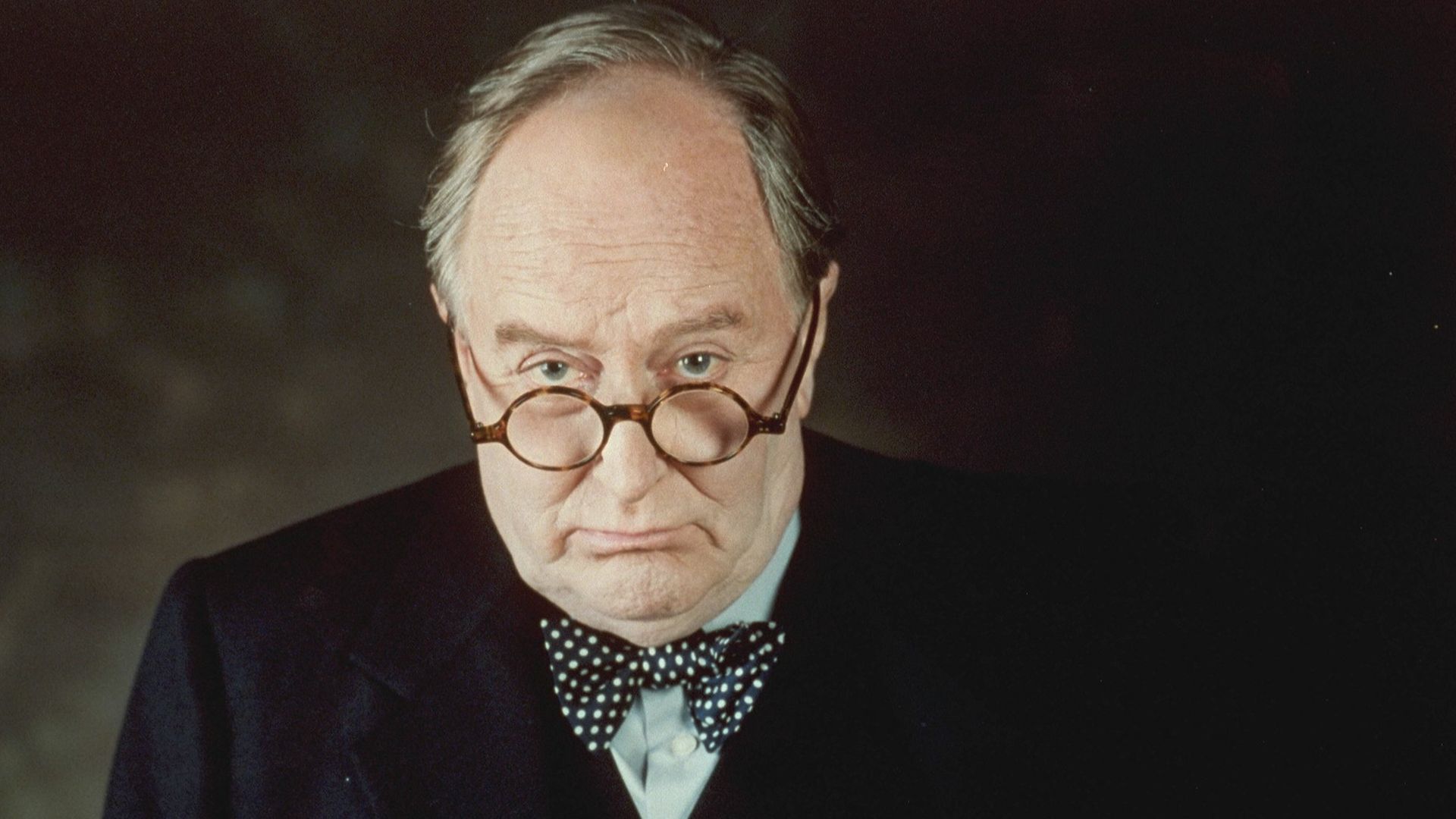 Portrait of Robert Hardy as Winston Churchill - Credit: Sygma via Getty Images