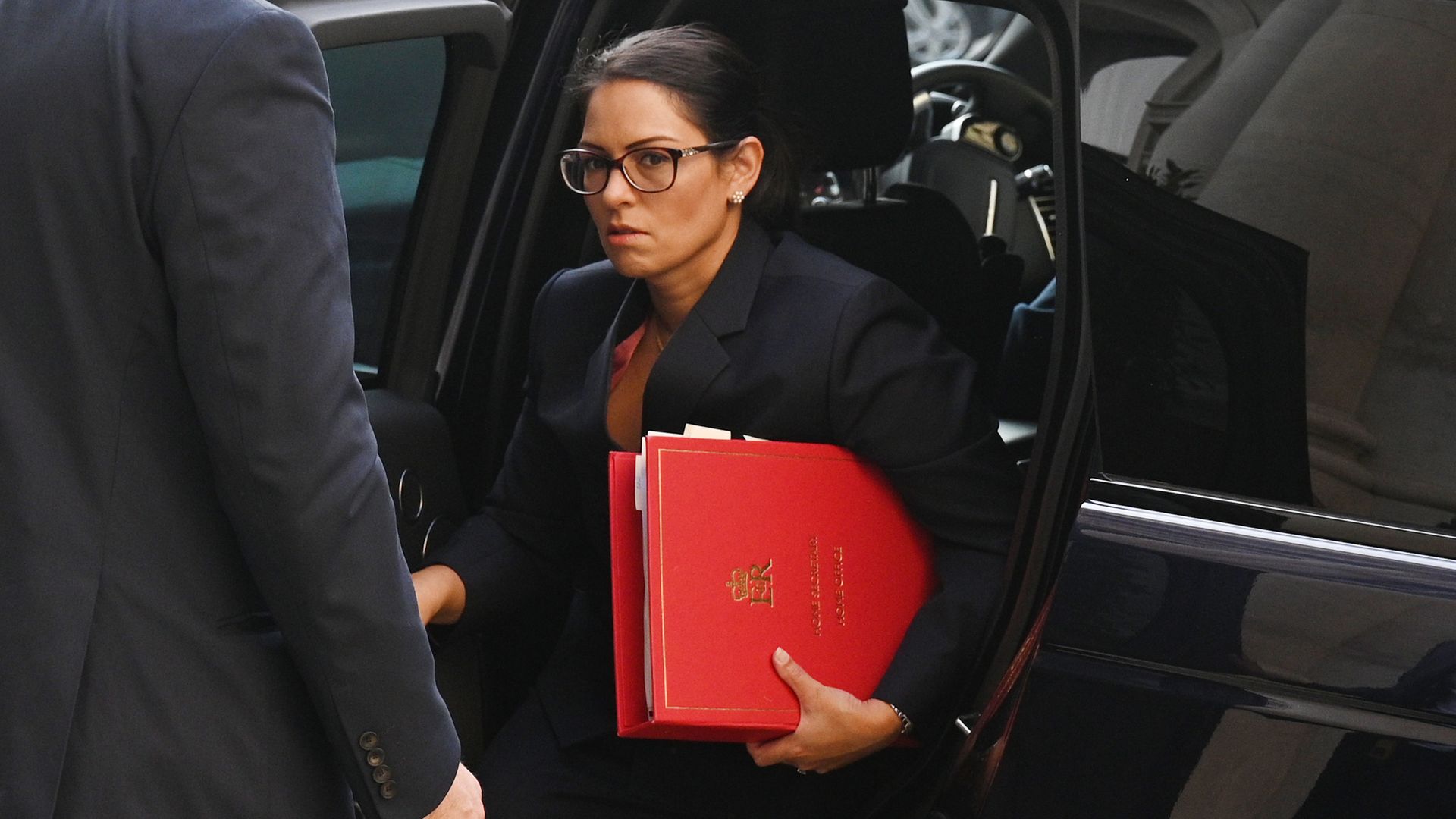 Home secretary Priti Patel arrives at the Foreign and Commonwealth Office (FCO) in London, for a Cabinet meeting held at the FCO. - Credit: PA