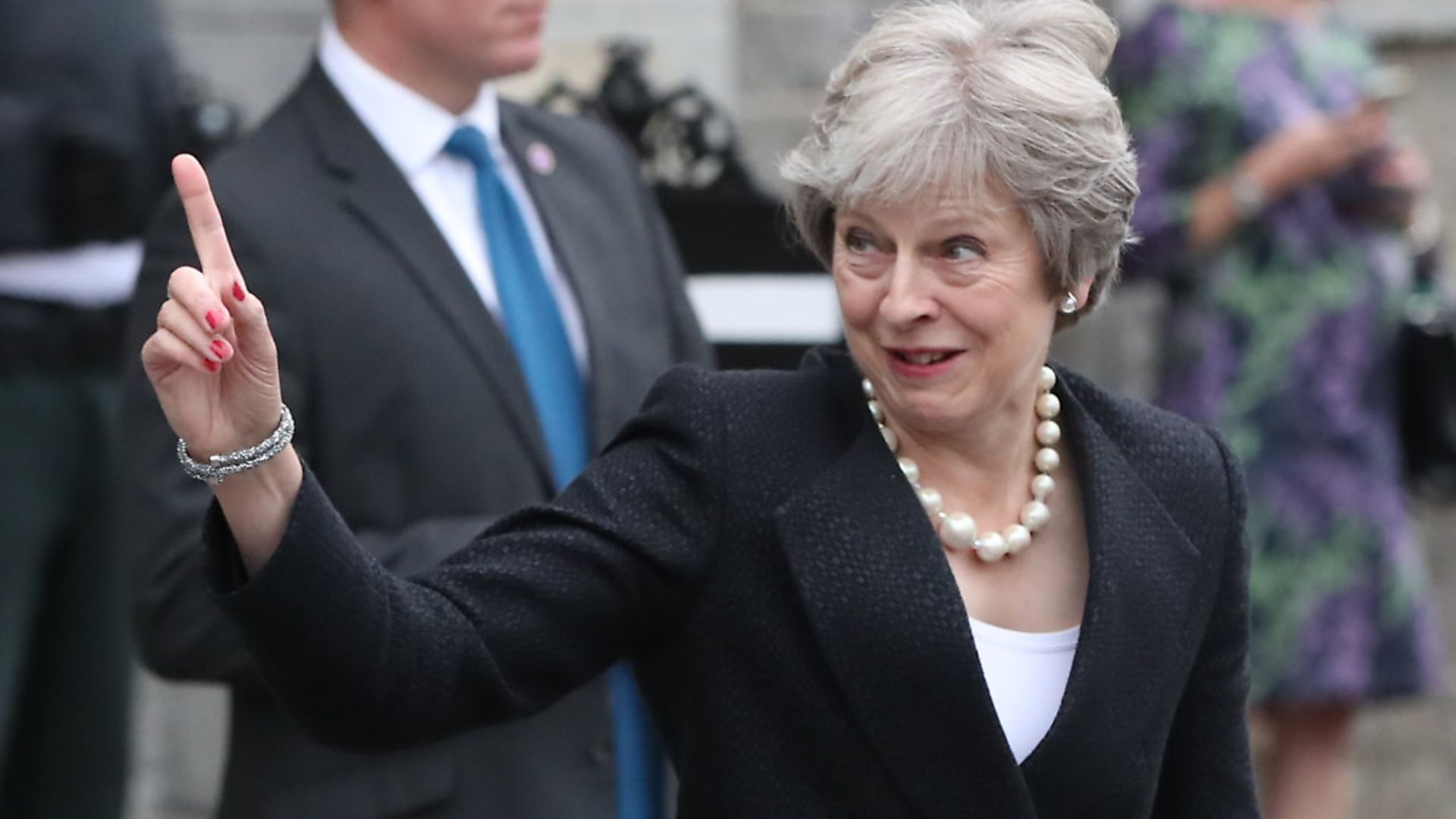 Prime Minister Theresa May during a previous visit to Northern Ireland. Photograph: Niall Carson/PA. - Credit: PA Archive/PA Images