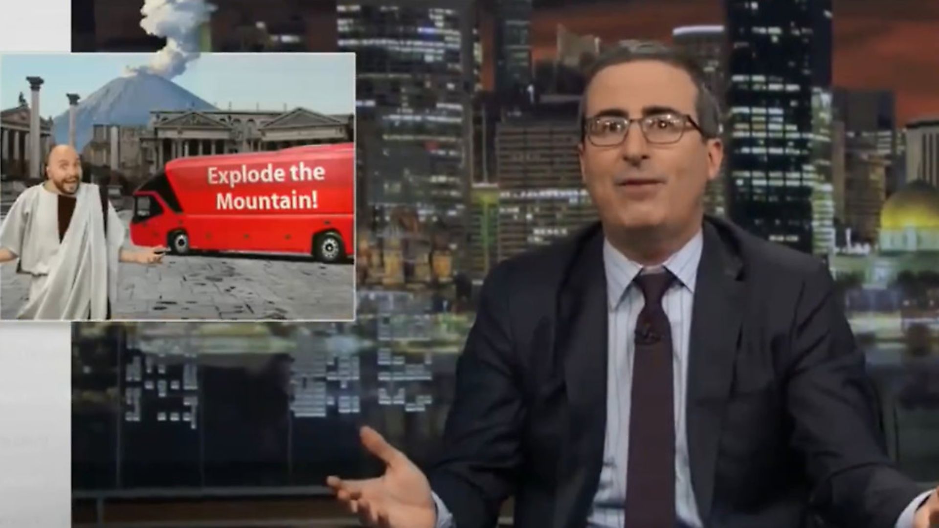 John Oliver likens Brexit to Pompeii. Photograph: HBO. - Credit: Archant