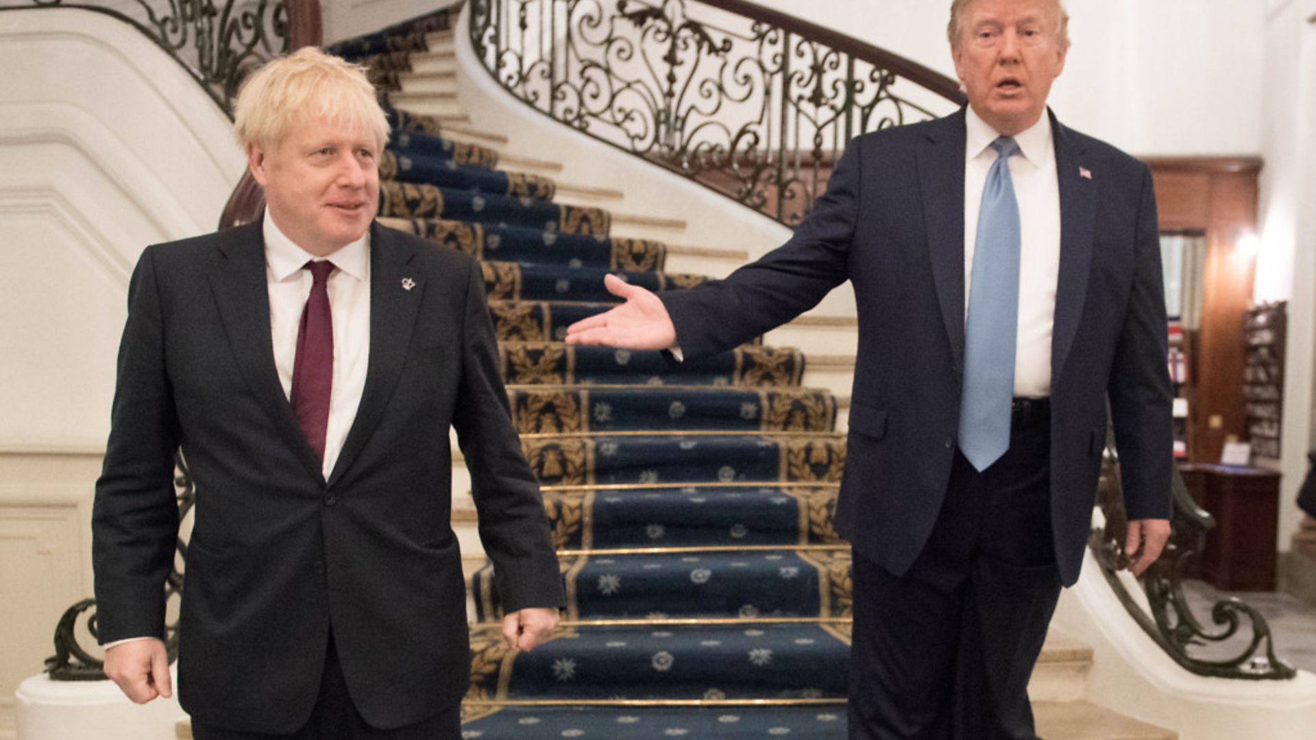 Boris Johnson meeting US President Donald Trump for bilateral talks - Credit: Stefan Rousseau/PA Wire