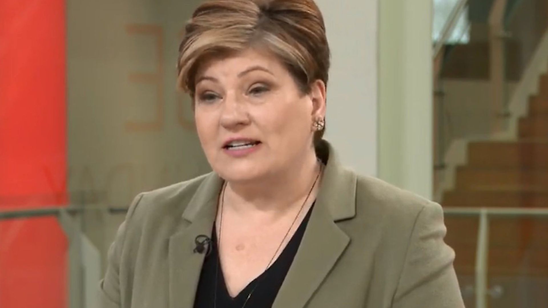 Emily Thornberry on Sky News. Photograph: Sky. - Credit: Archant