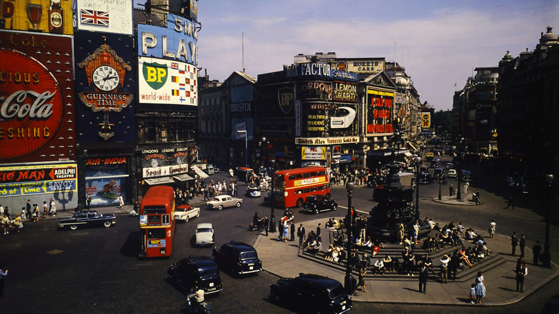 London's Piccadilly Circus, 1961. Photo: Bettmann Archive - Credit: Bettmann Archive