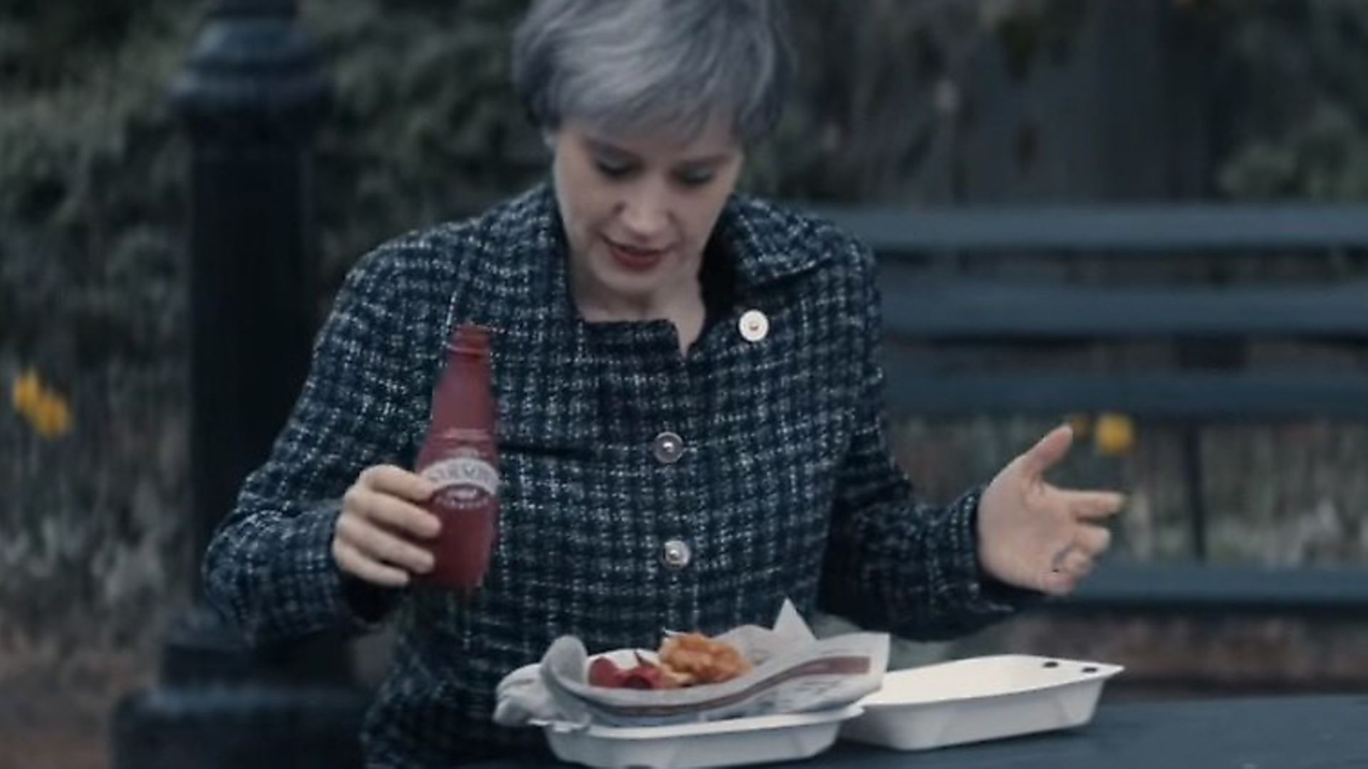 Theresa May is mocked on Saturday Night Live. Photograph: Saturday Night Live/YouTube. - Credit: Archant