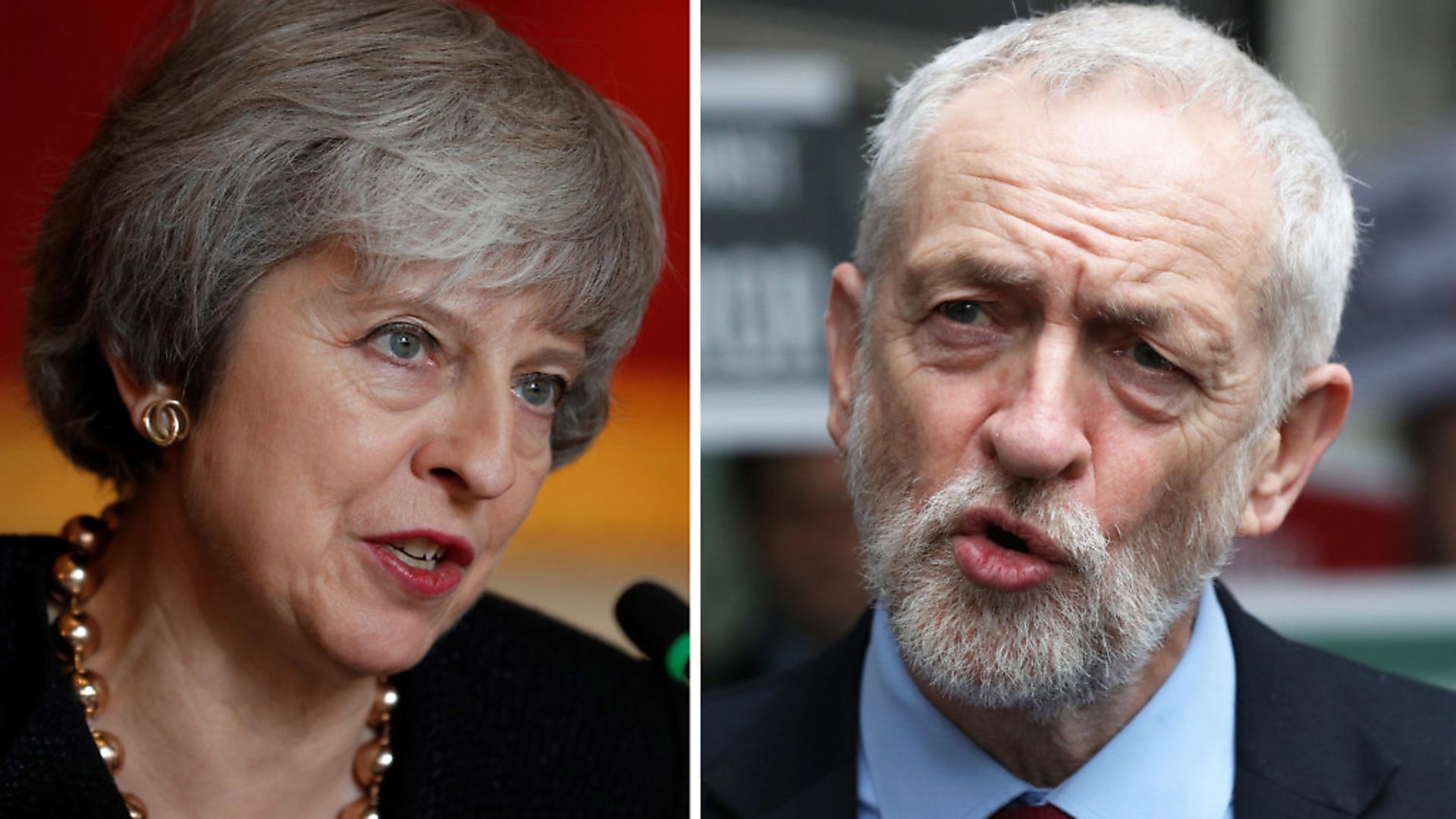 Theresa May and Jeremy Corbyn. Photograph: PA/PA Wire. - Credit: PA