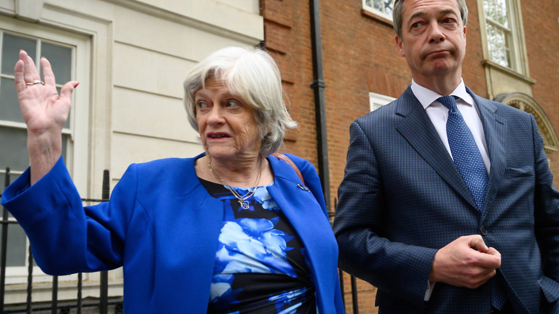 Ann Widdecombe Defects From The Conservative Party To Nigel Farage's Brexit Party. Photo by Leon Neal/Getty Images - Credit: Getty Images