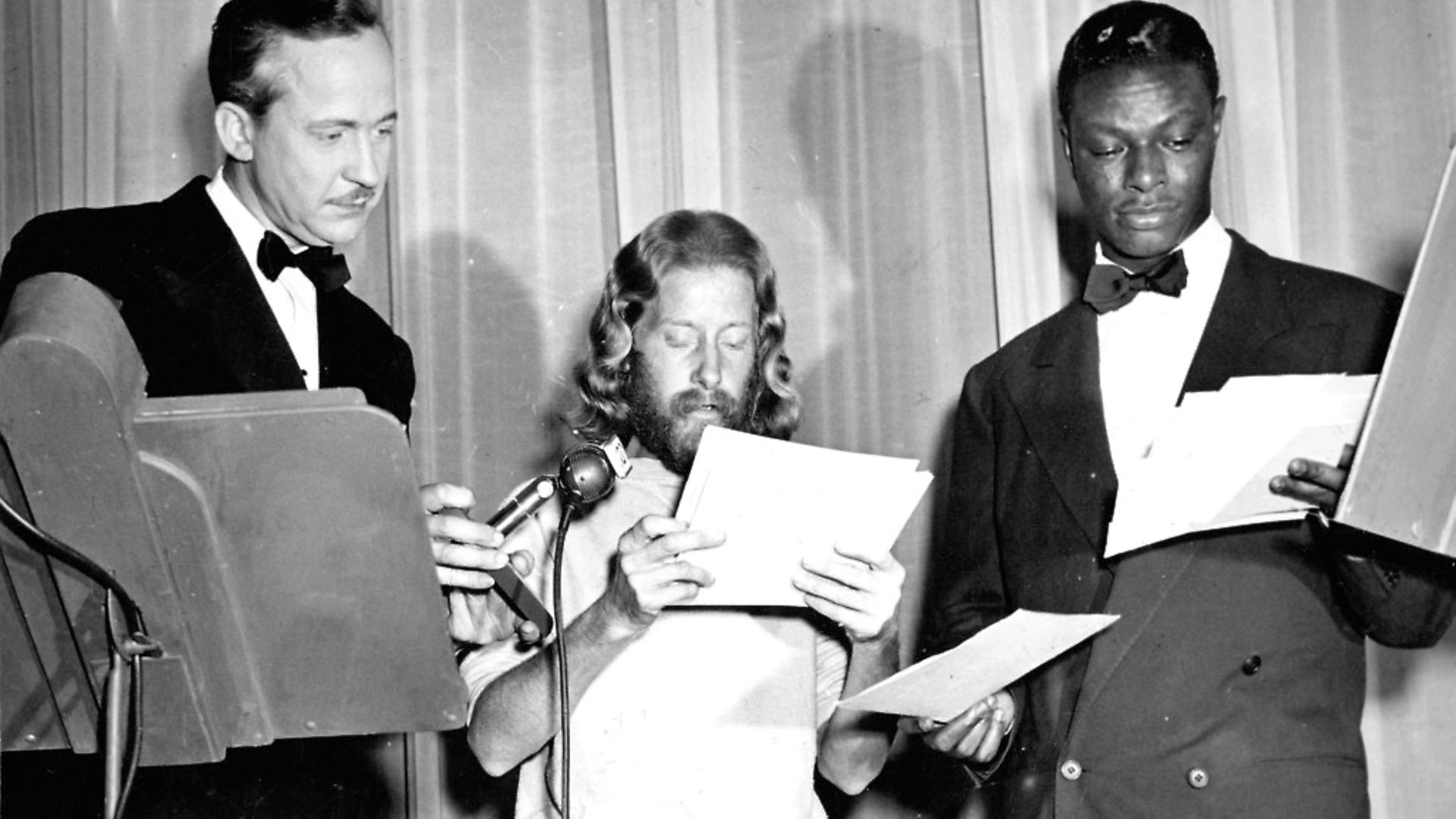 LOS ANGELES - 1948:  Entertainer and pianist Nat "King" Cole poses for a portrait with #1 hit "Nature Boy" songwriter Eden Ahbez in 1948 in Los Angeles, California. (Photo by Michael Ochs Archives/Getty Images) - Credit: Archant