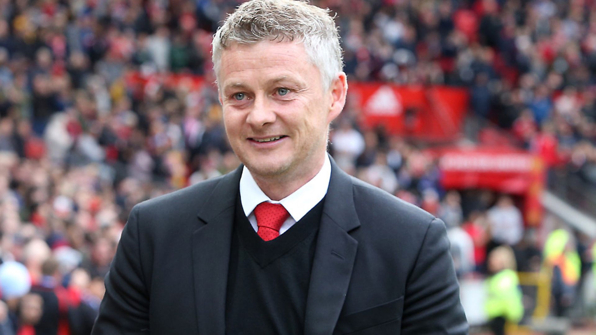 MANCHESTER, ENGLAND - APRIL 28: Manager Ole Gunnar Solskjaer of Manchester United walks out ahead of the Premier League match between Manchester United and Chelsea FC at Old Trafford on April 28, 2019 in Manchester, United Kingdom. (Photo by Matthew Peters/Man Utd via Getty Images) - Credit: Man Utd via Getty Images