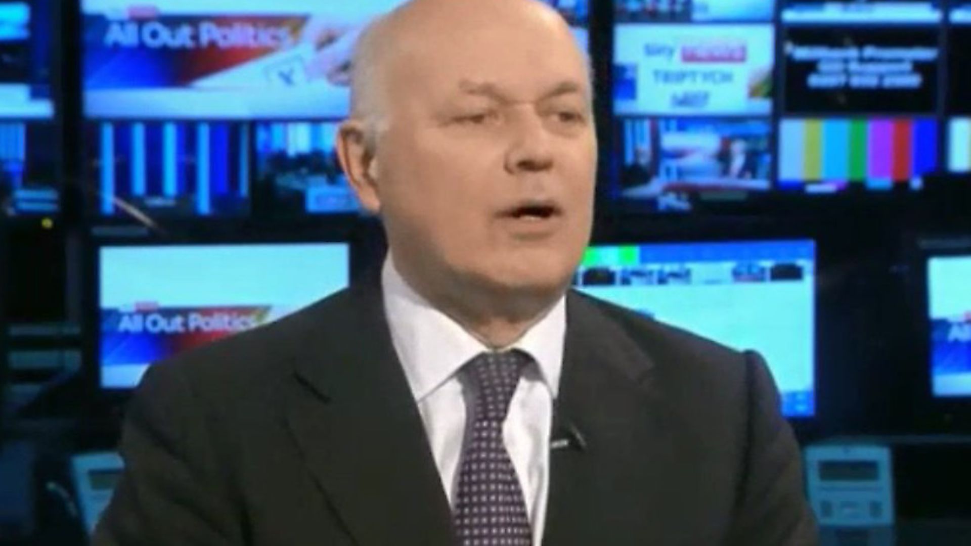 Iain Duncan-Smith on Sky News. Photograph: Sky. - Credit: Archant
